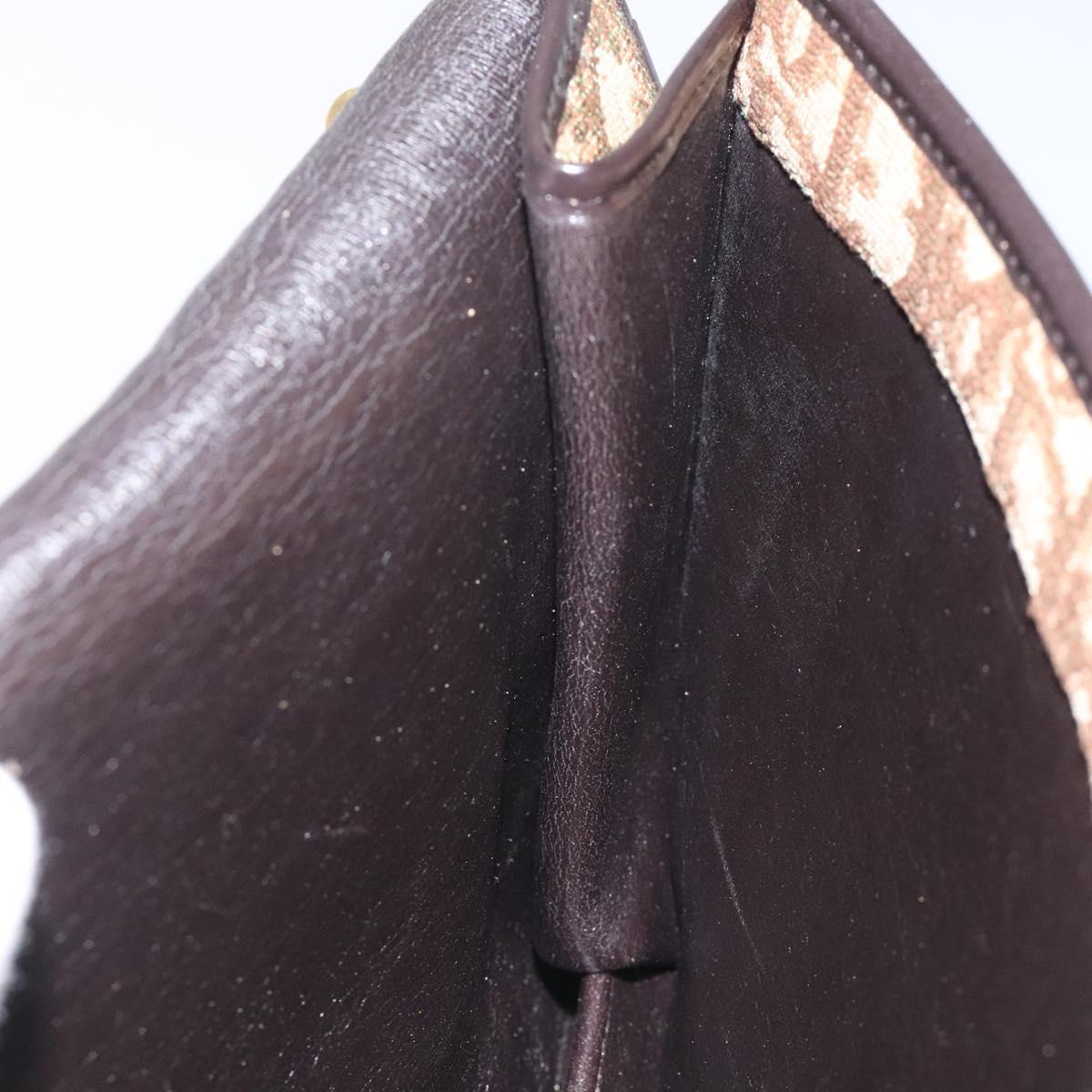Dior Trotteur Brown Canvas Shoulder Bag (Pre-Owned)