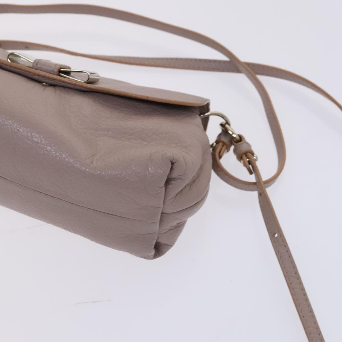 Chloé Lily Beige Leather Shoulder Bag (Pre-Owned)
