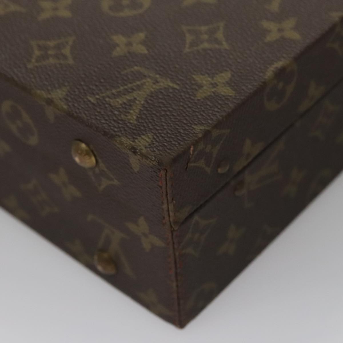 Louis Vuitton President Brown Canvas Briefcase Bag (Pre-Owned)