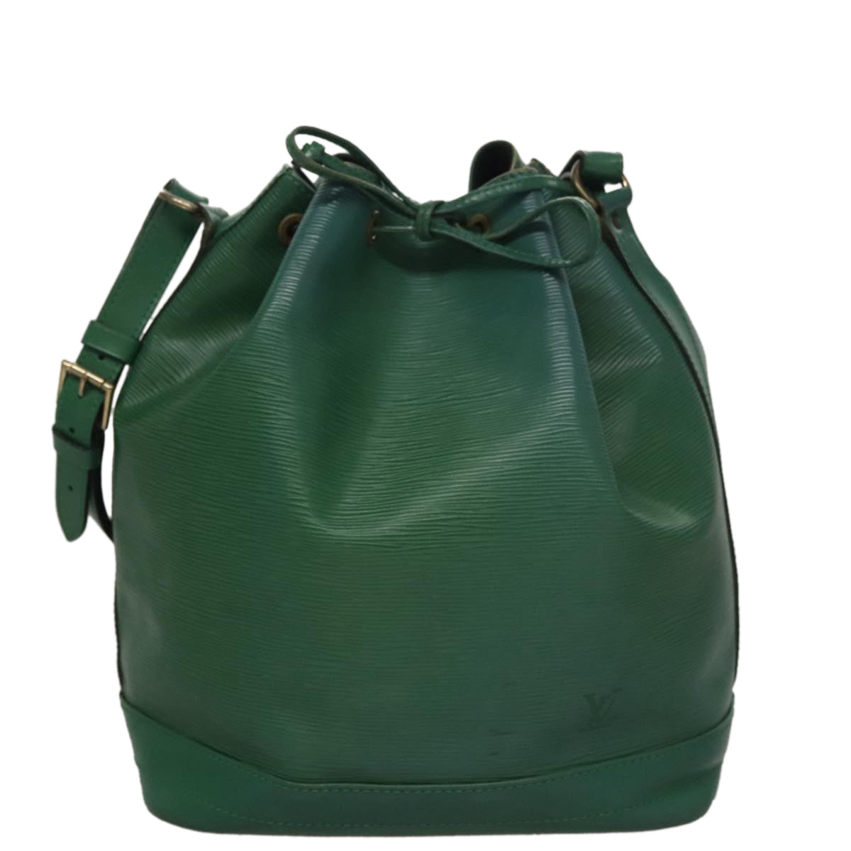 Louis Vuitton Noé Green Leather Shoulder Bag (Pre-Owned)