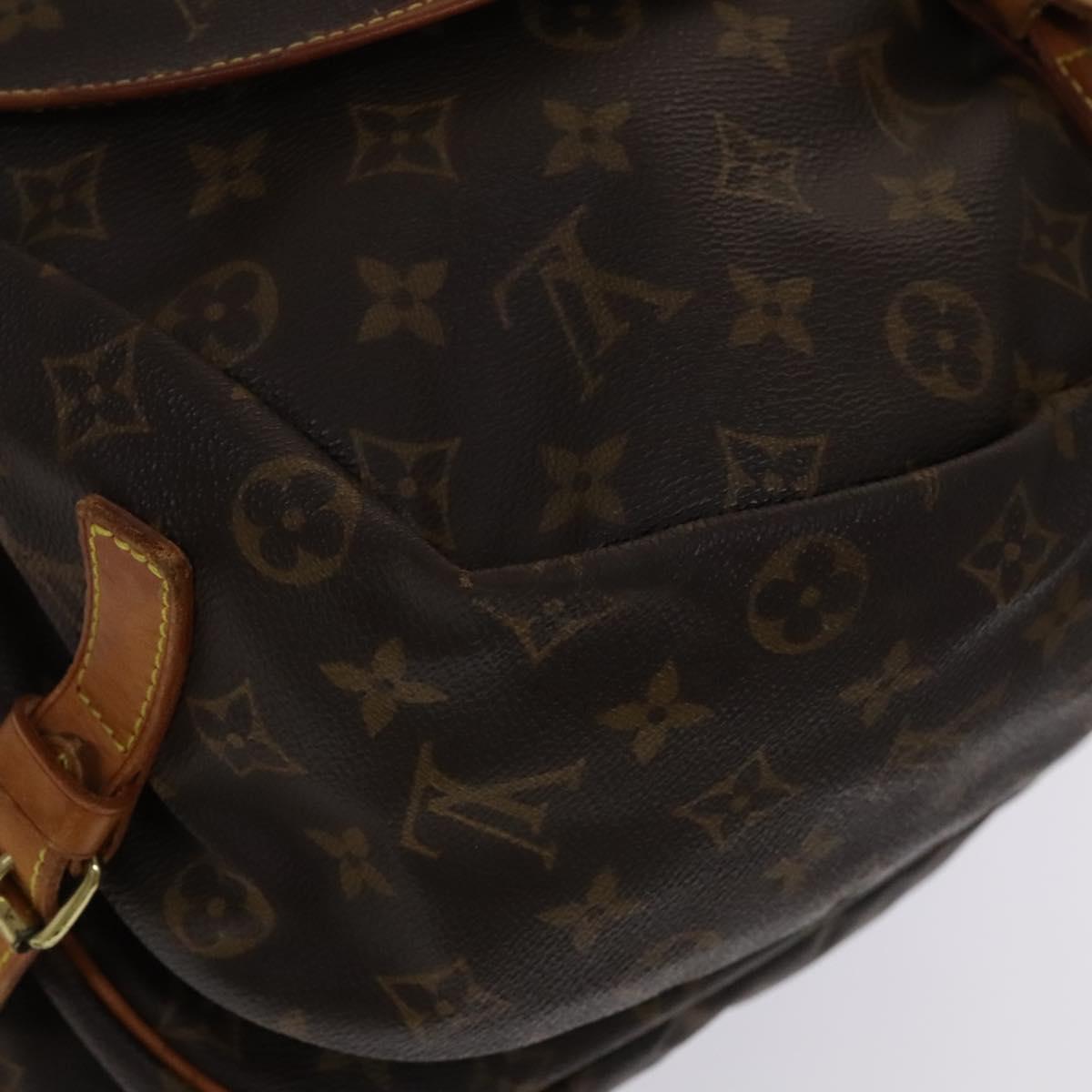 Louis Vuitton Saumur 35 Brown Canvas Shoulder Bag (Pre-Owned)