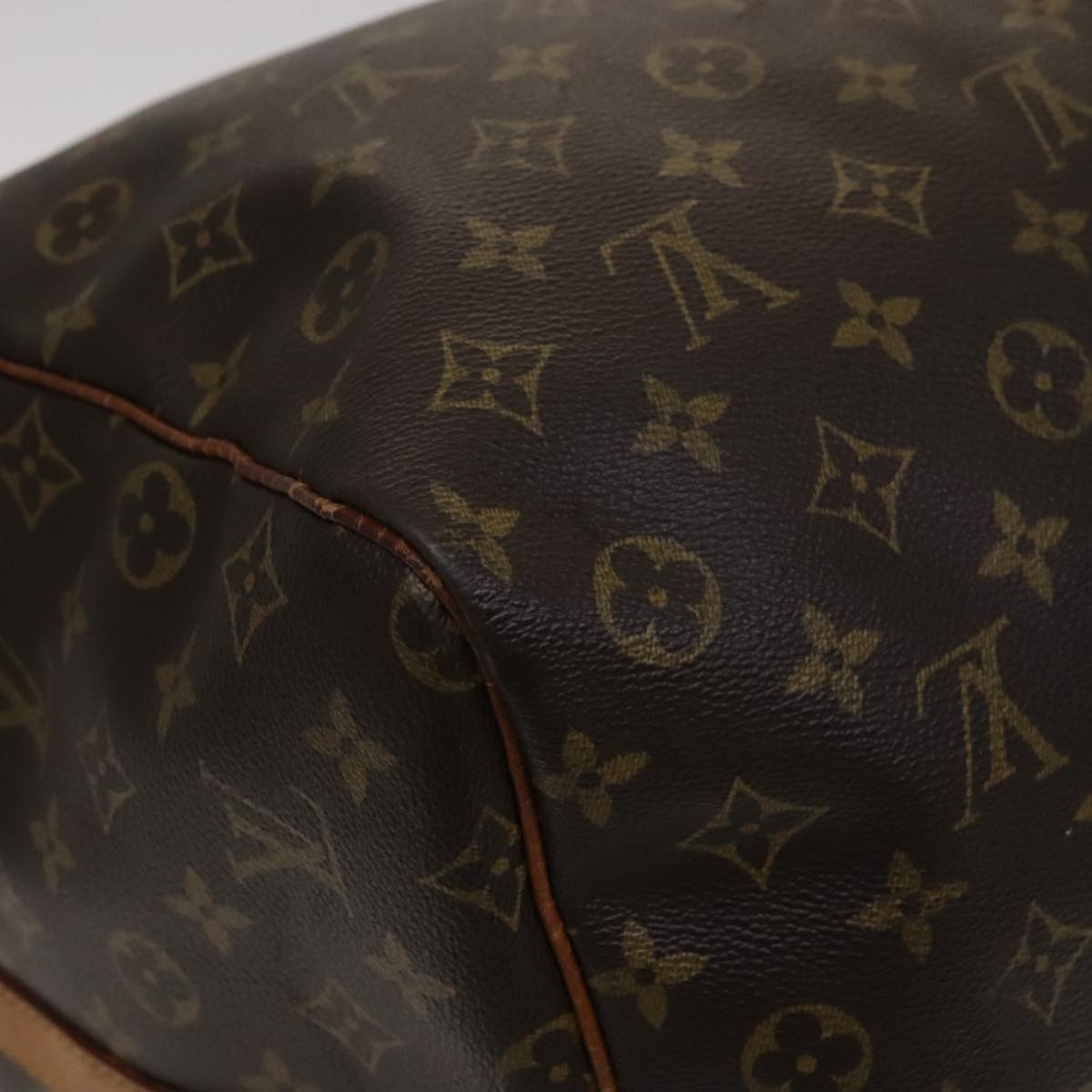 Louis Vuitton Keepall Bandoulière 60 Brown Canvas Travel Bag (Pre-Owned)