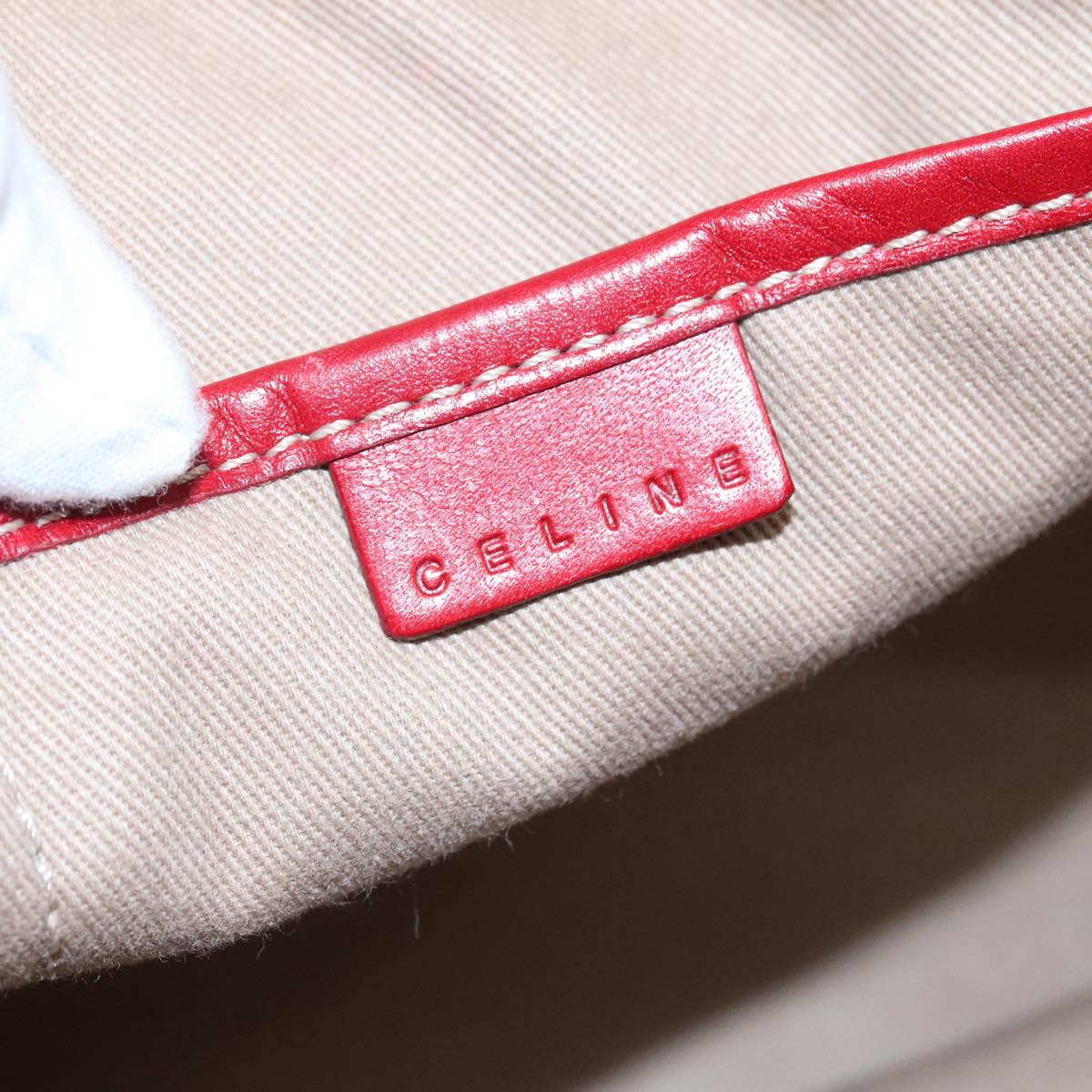 Céline Macadam Beige Canvas Handbag (Pre-Owned)
