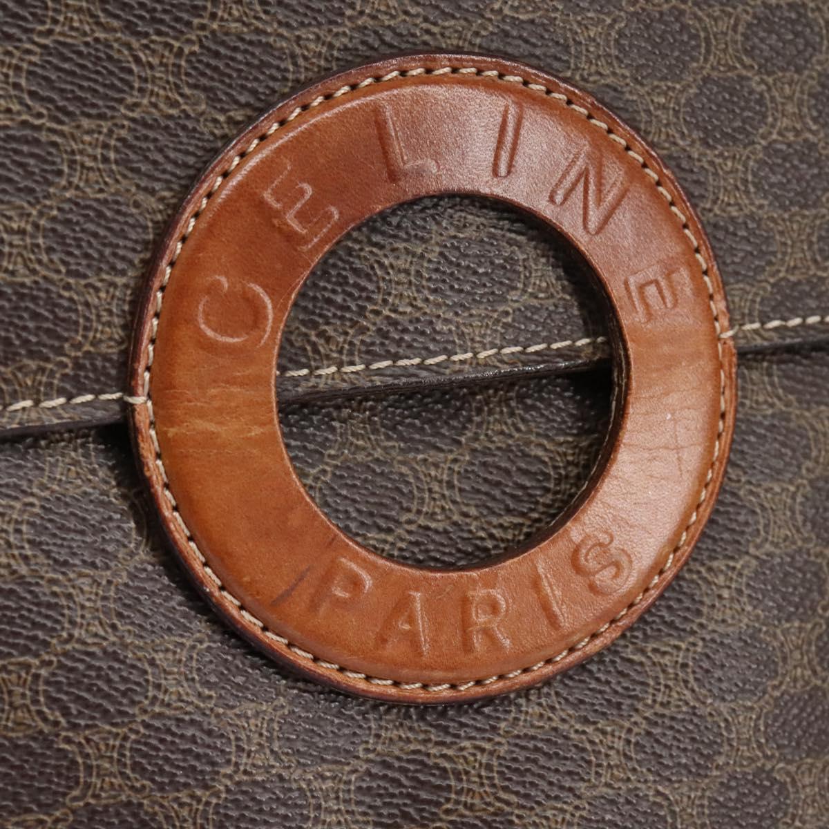 Céline Macadam Brown Canvas Shoulder Bag (Pre-Owned)
