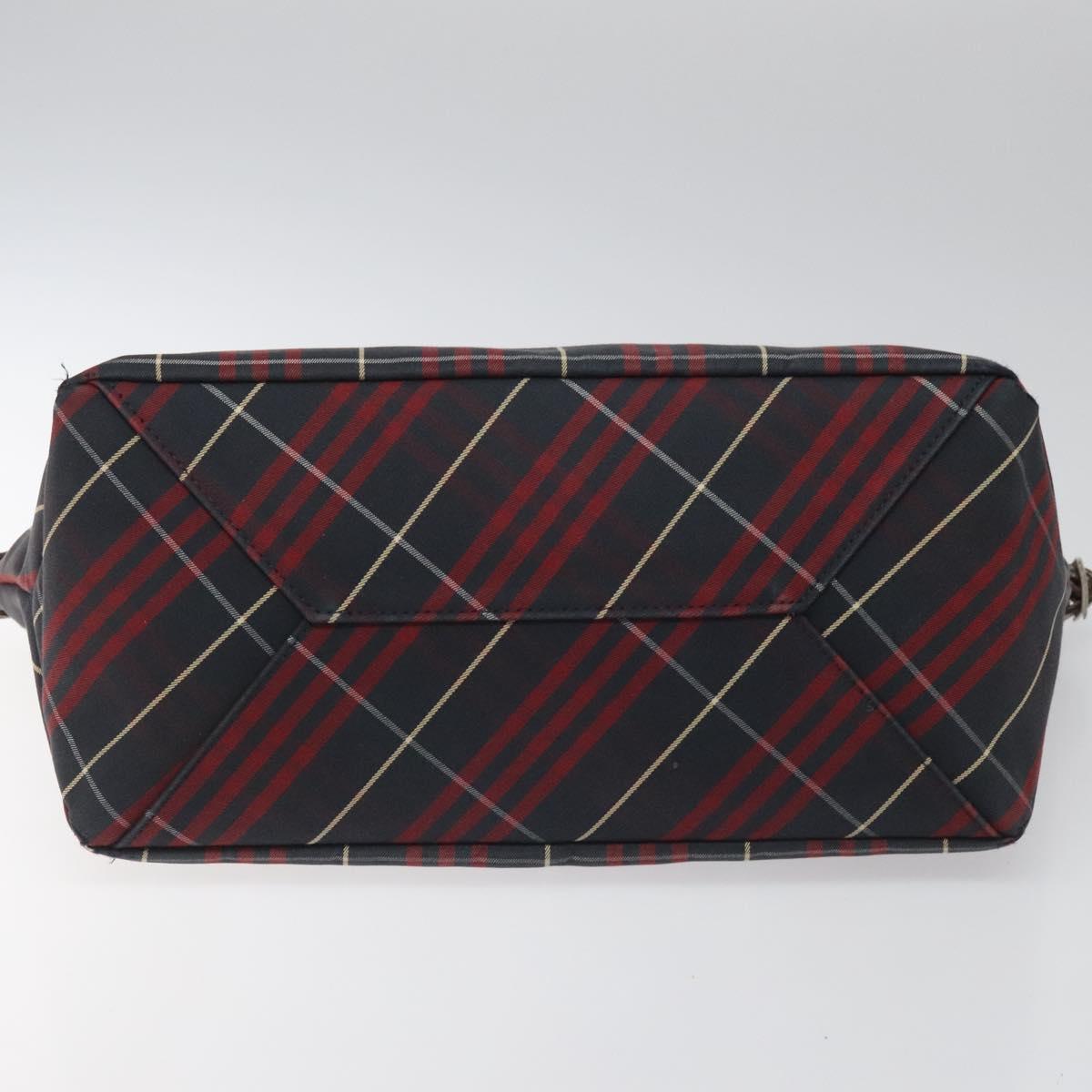 Burberry Nova Check Red Canvas Tote Bag (Pre-Owned)