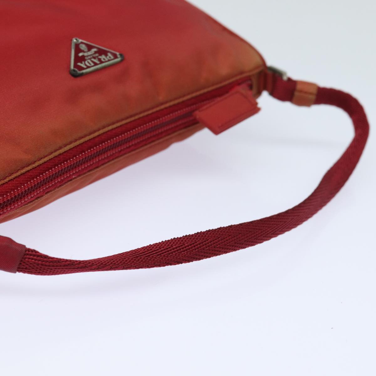 Prada Tessuto Red Synthetic Clutch Bag (Pre-Owned)