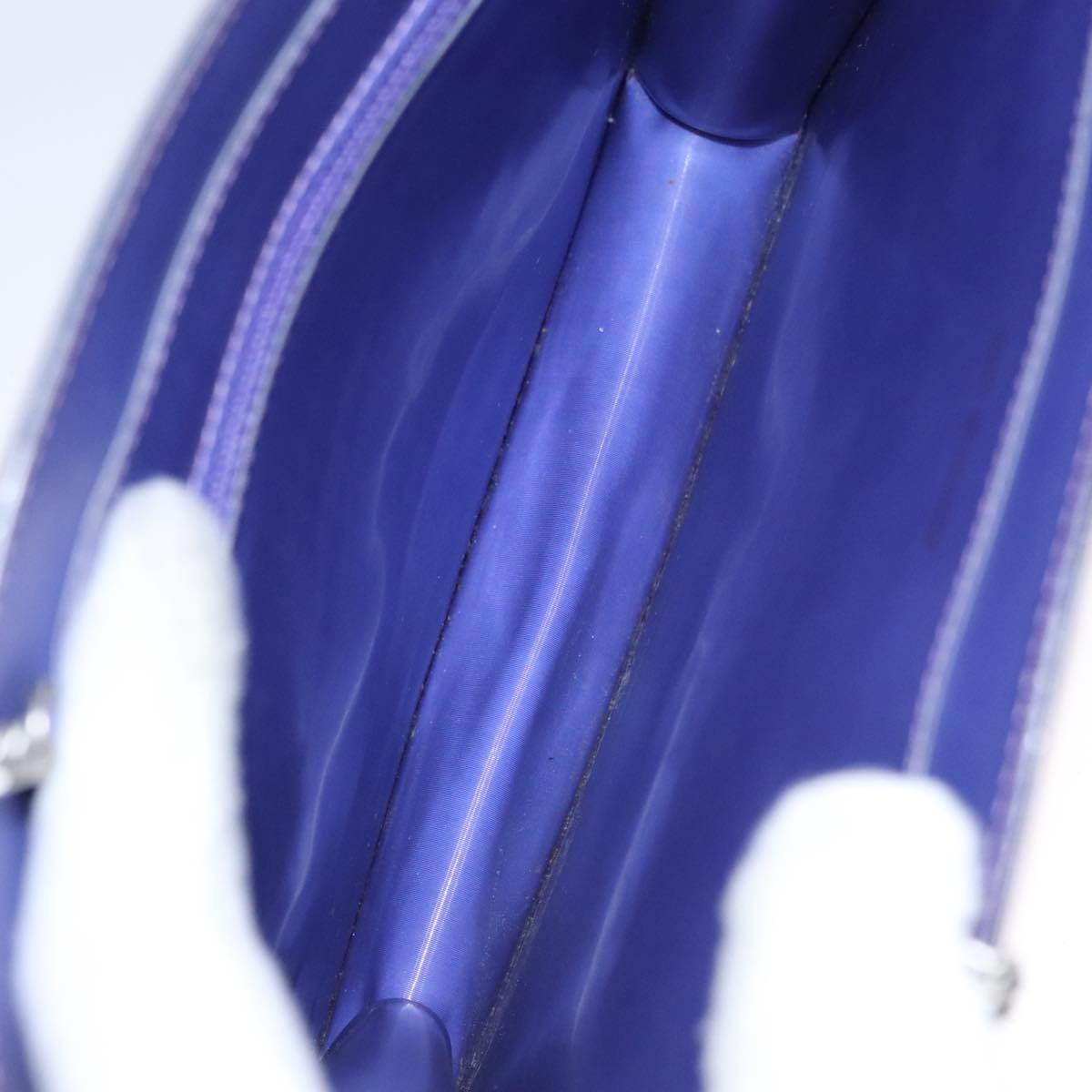 Chanel Coco Mark Purple Vinyl Tote Bag (Pre-Owned)