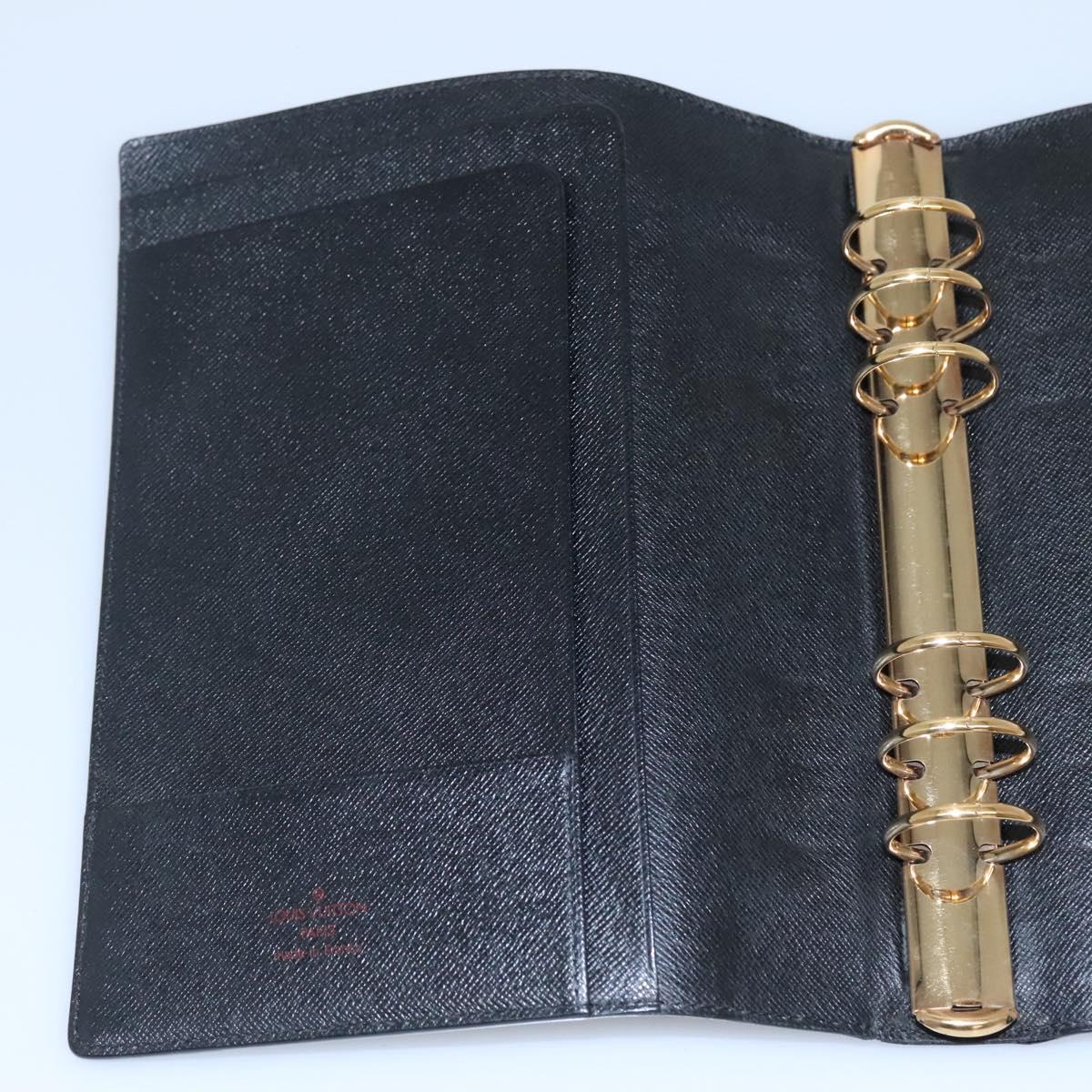 Louis Vuitton Agenda Cover Black Leather Wallet (Pre-Owned)