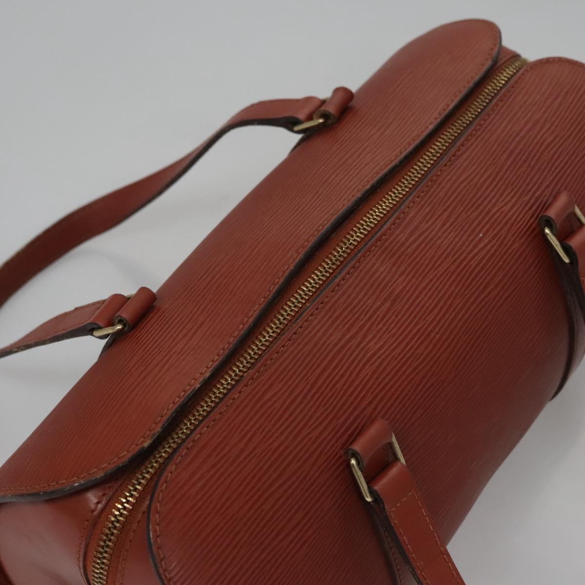 Louis Vuitton Soufflot Brown Leather Handbag (Pre-Owned)
