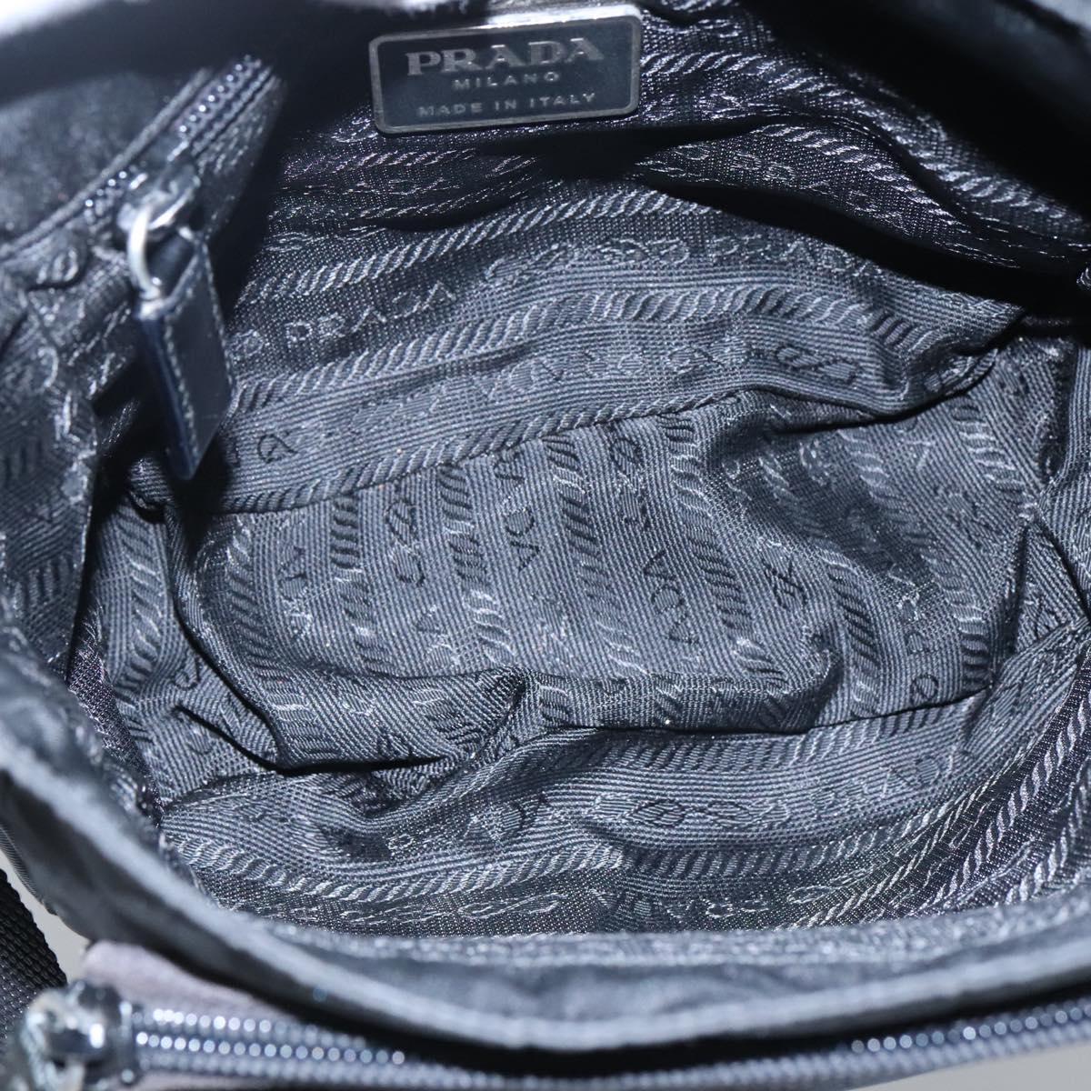 Prada Re-Nylon Black Synthetic Shoulder Bag (Pre-Owned)