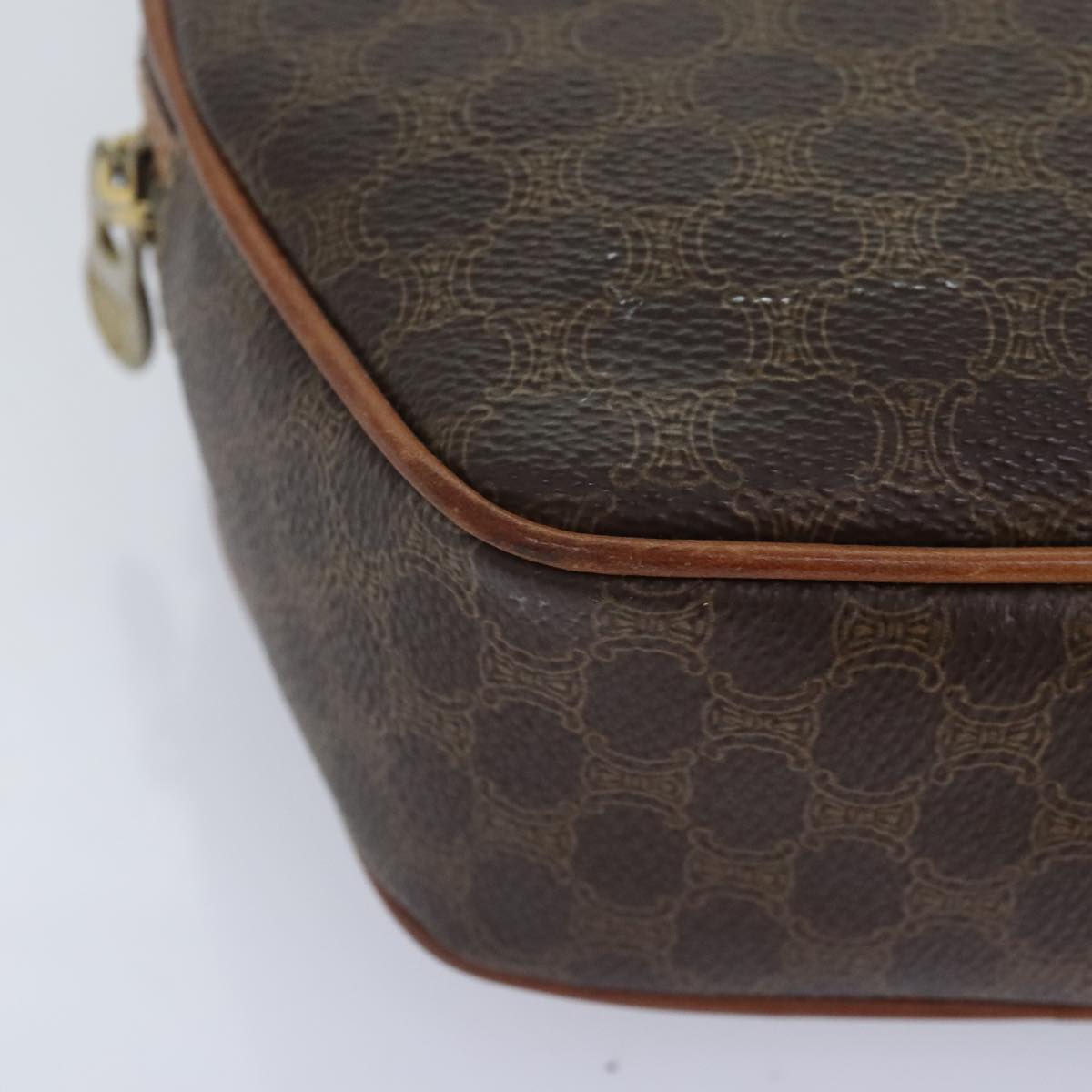 Céline Brown Canvas Shoulder Bag (Pre-Owned)