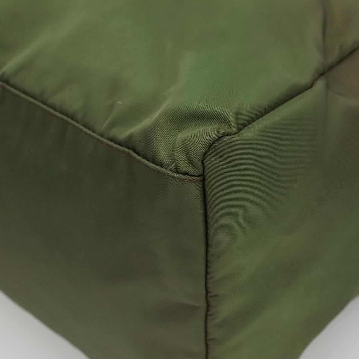 Prada Re-Nylon Green Synthetic Handbag (Pre-Owned)