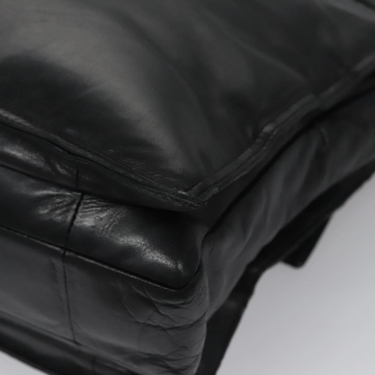 Bottega Veneta Tambura Black Leather Tote Bag (Pre-Owned)