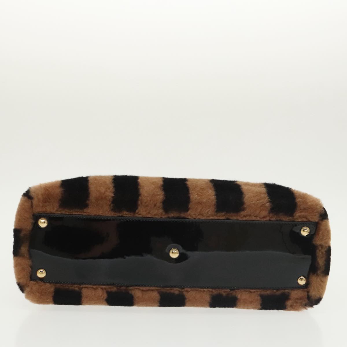 Fendi Peekaboo Brown Fur Handbag (Pre-Owned)