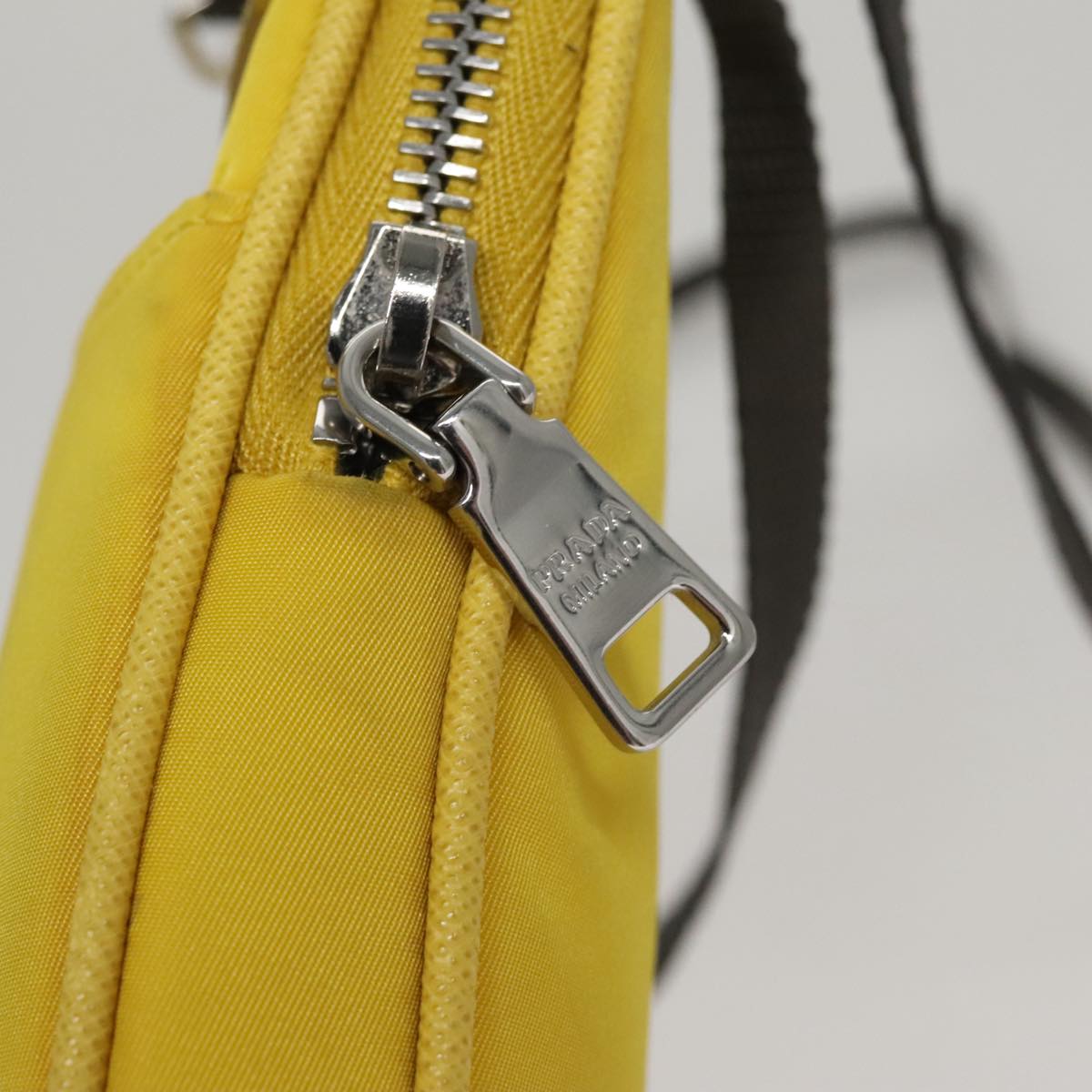Prada Yellow Synthetic Shoulder Bag (Pre-Owned)