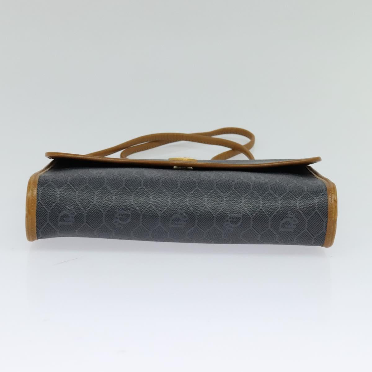 Dior Honeycomb Black Canvas Shoulder Bag (Pre-Owned)