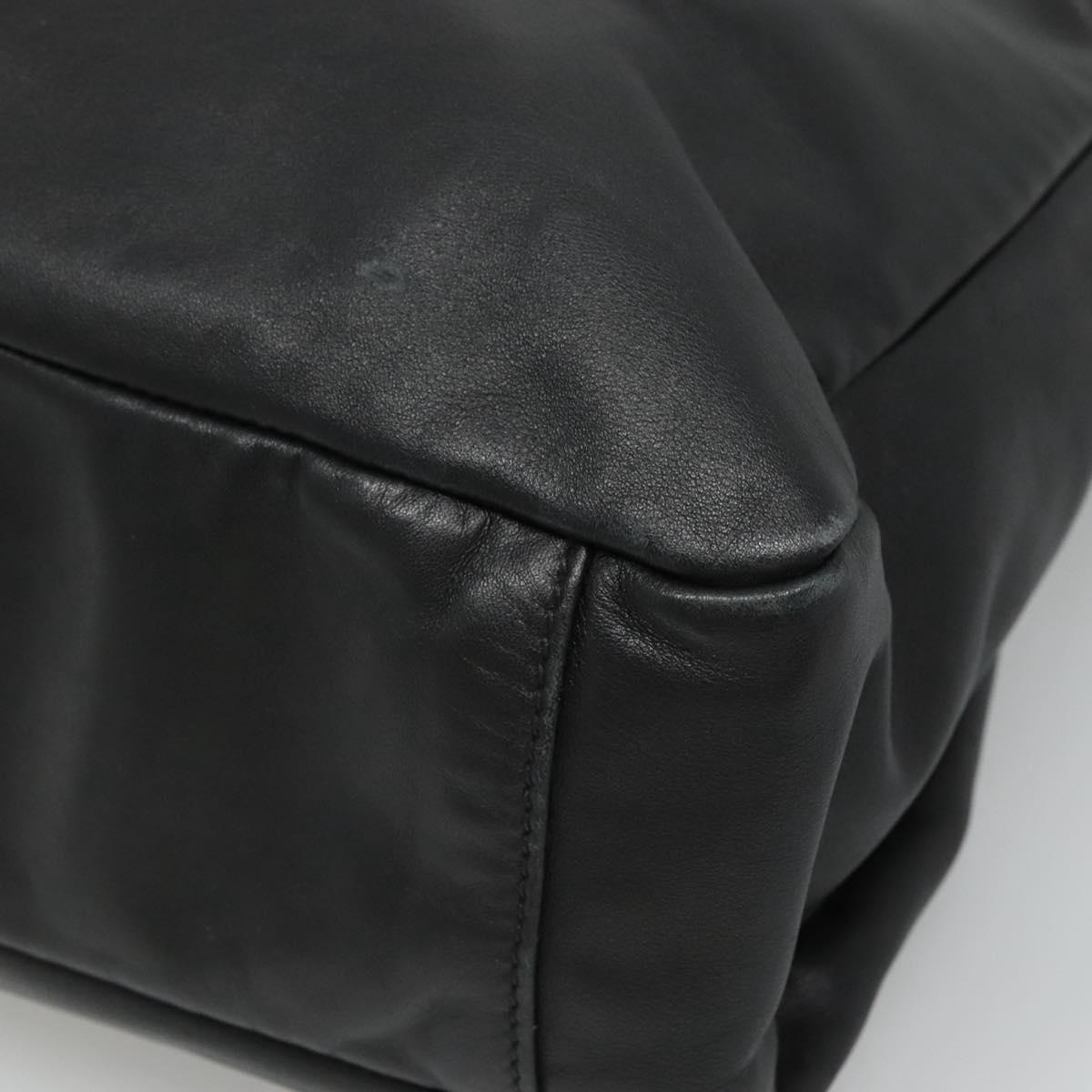 Prada Black Leather Tote Bag (Pre-Owned)