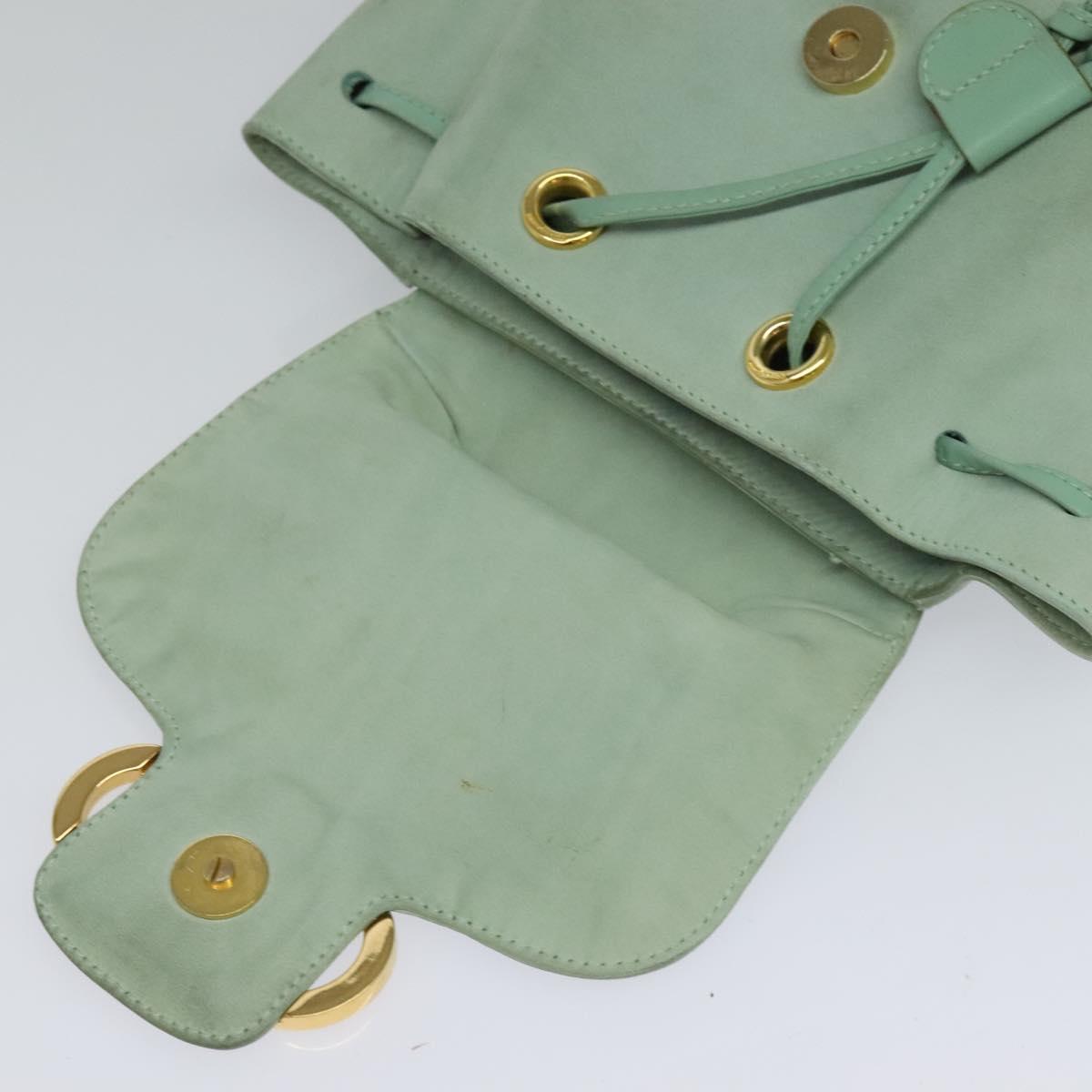 Salvatore Ferragamo Gancini Blue Suede Backpack Bag (Pre-Owned)