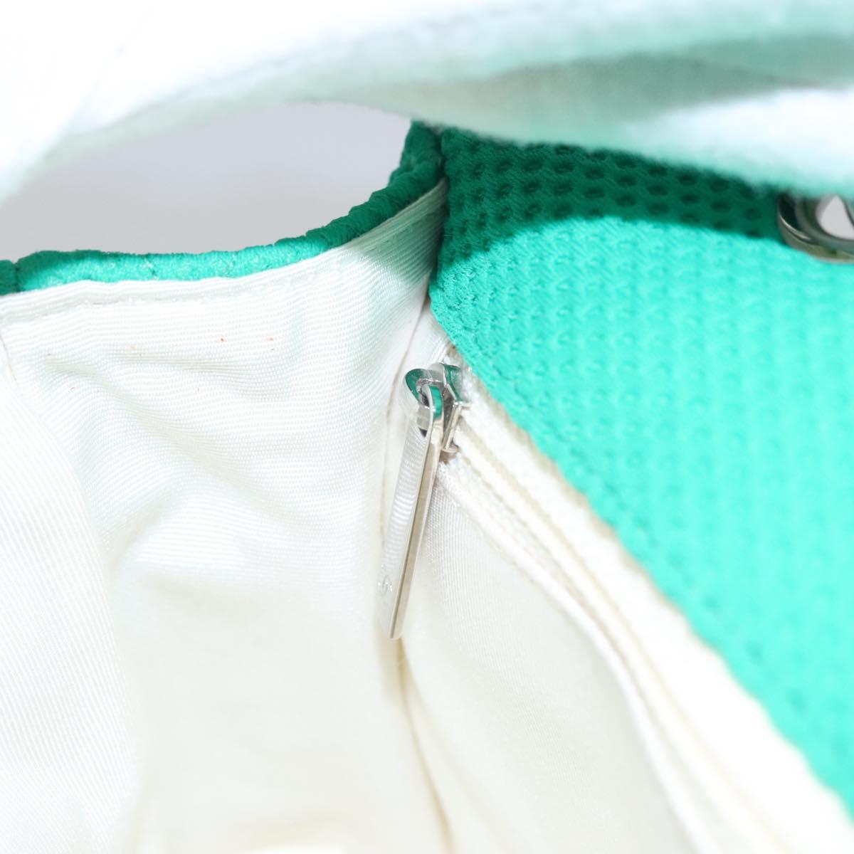 Chanel Green Cotton Shoulder Bag (Pre-Owned)