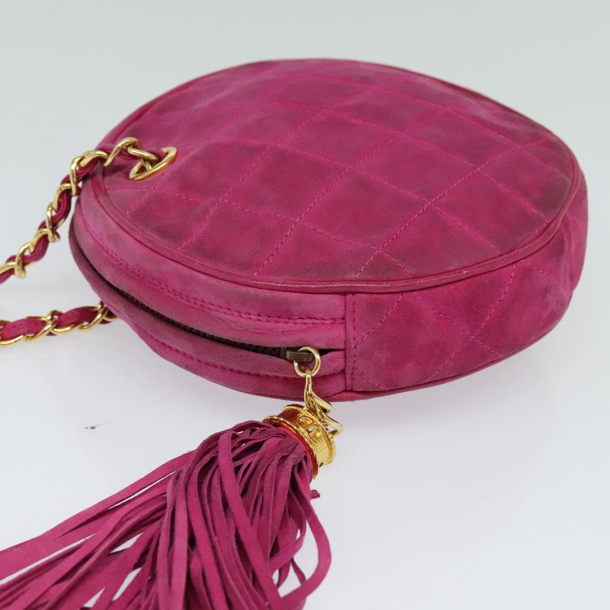 Chanel Pink Suede Clutch Bag (Pre-Owned)