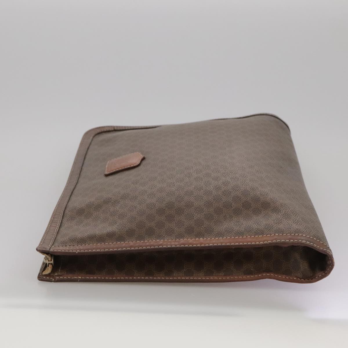 Céline Macadam Brown Canvas Briefcase Bag (Pre-Owned)