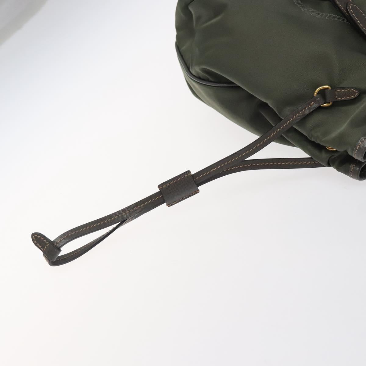 Prada Tessuto Khaki Nylon Tote Bag (Pre-Owned)