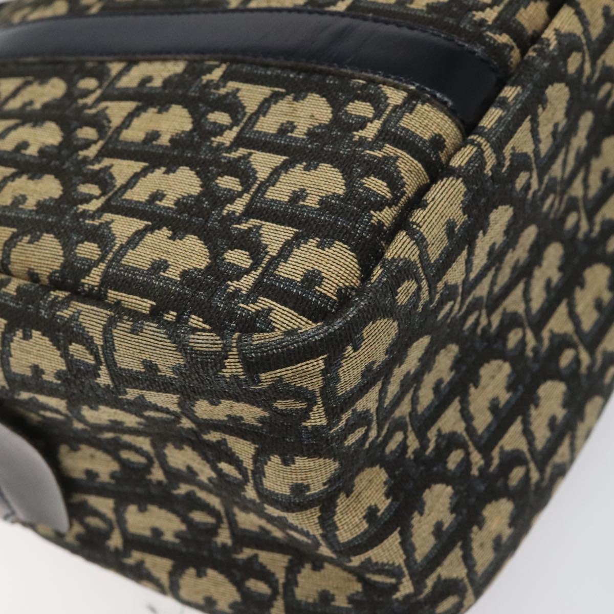 Dior Trotter Navy Canvas Handbag (Pre-Owned)