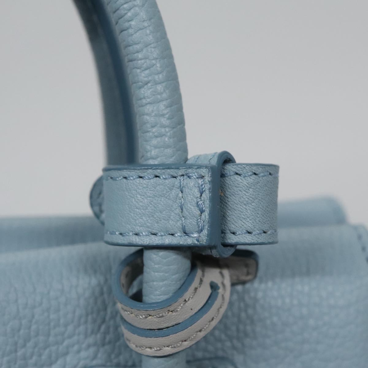 MCM Milla Blue Leather Handbag (Pre-Owned)