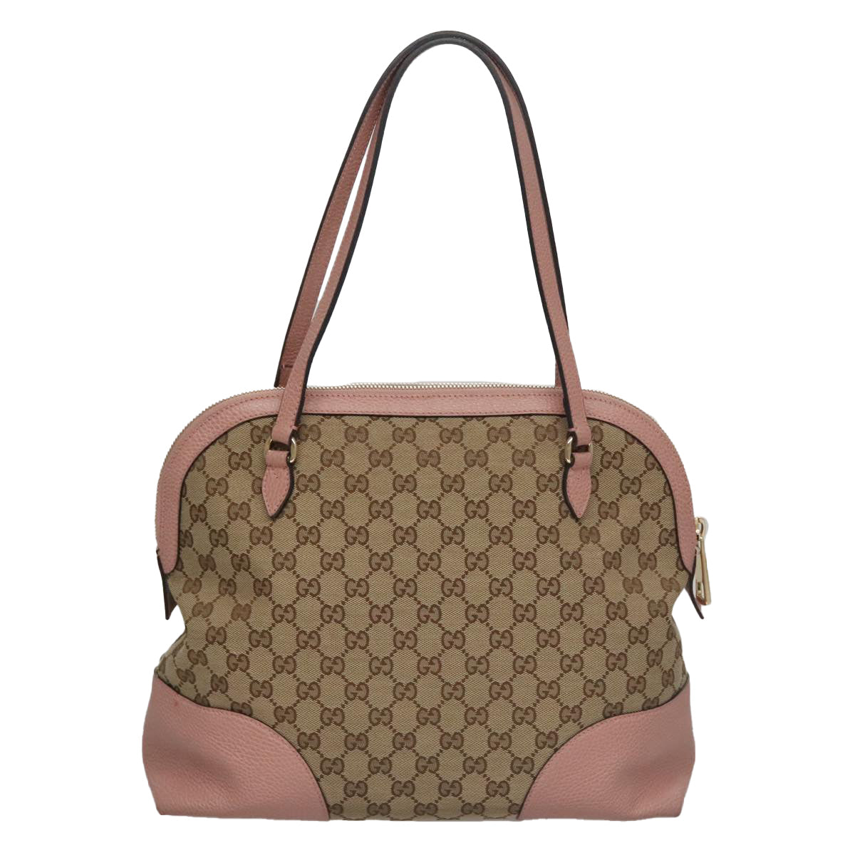 Gucci Bree Beige Canvas Shoulder Bag (Pre-Owned)