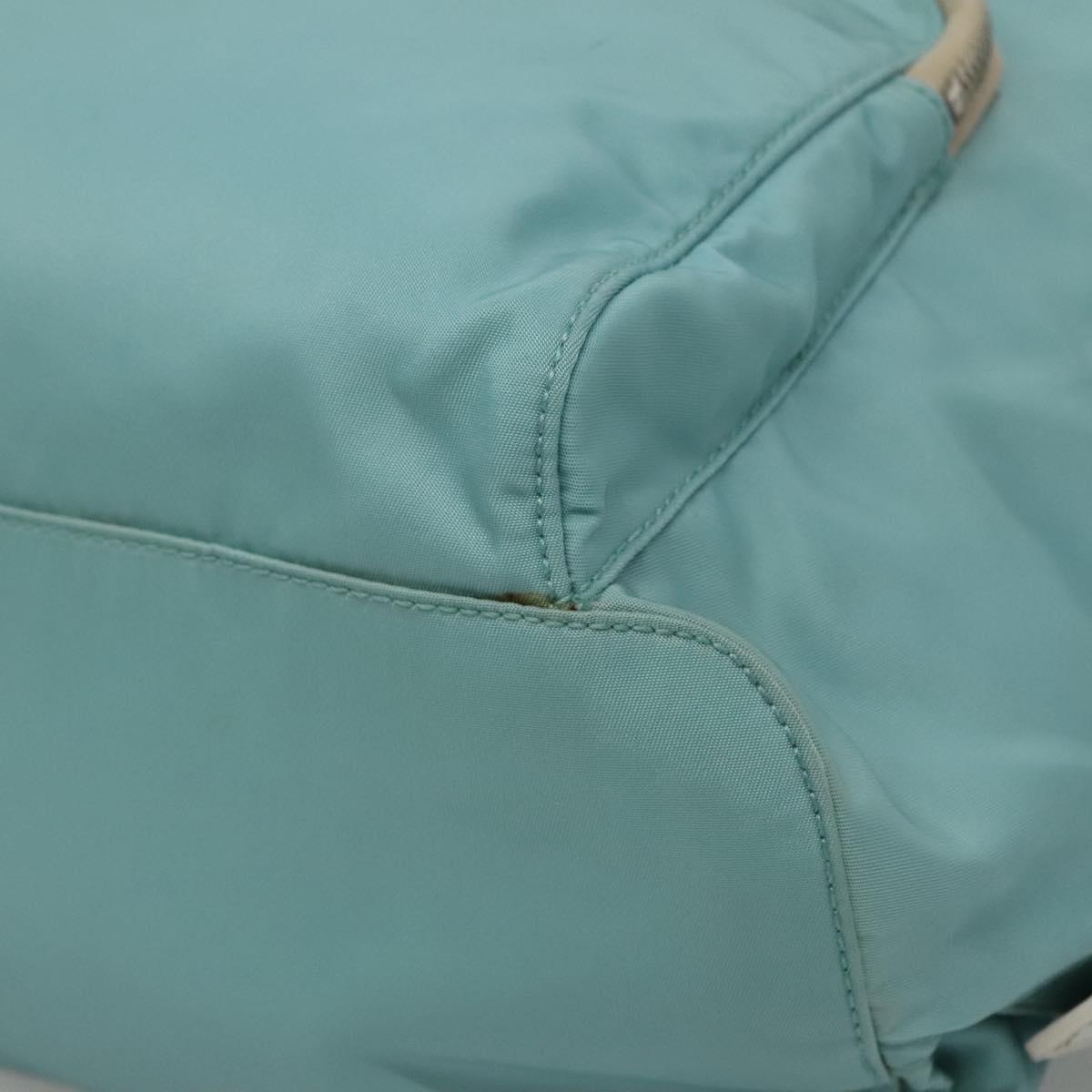 Prada Re-Nylon Blue Canvas Backpack Bag (Pre-Owned)