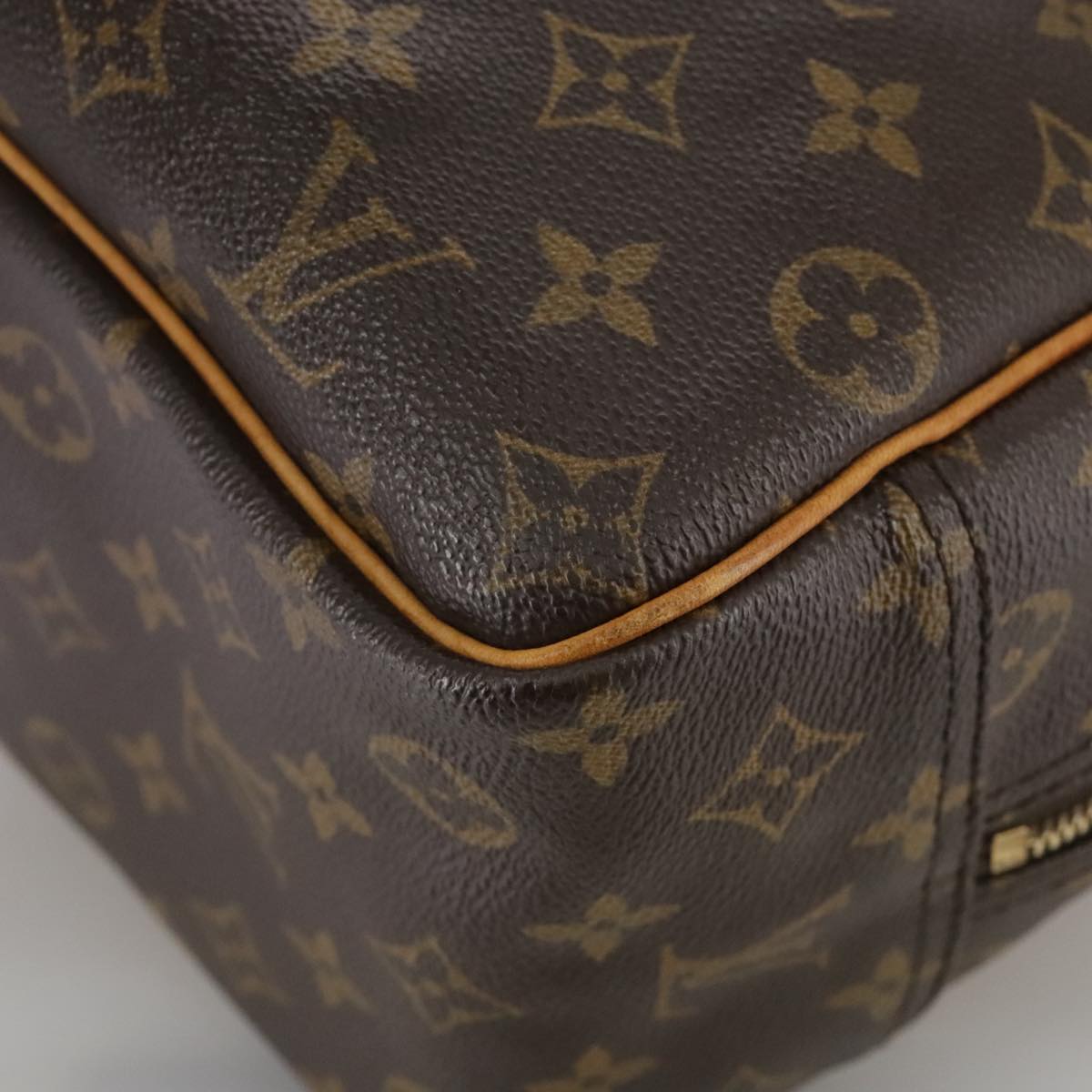 Louis Vuitton Deauville Brown Canvas Handbag (Pre-Owned)