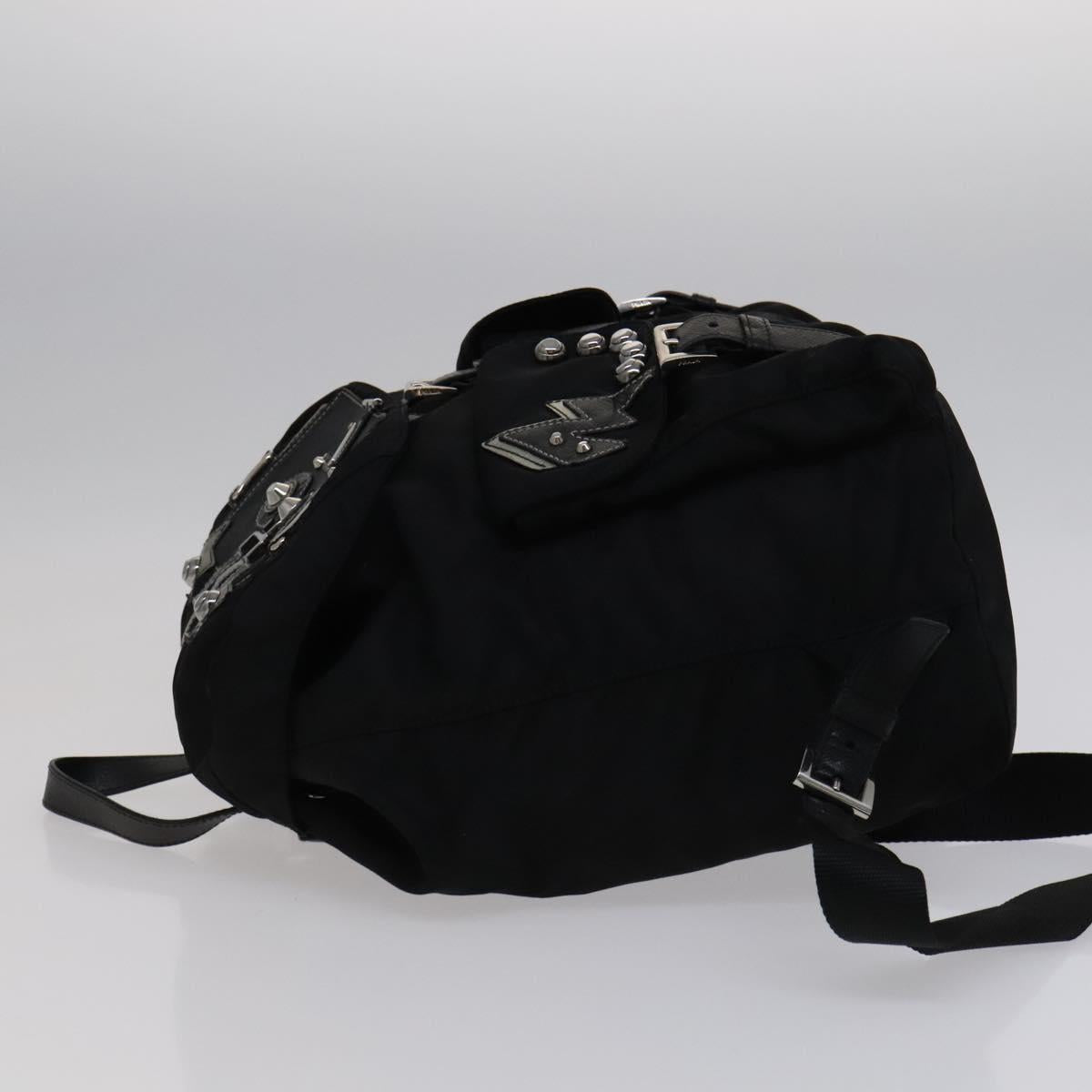 Prada Robot Black Synthetic Backpack Bag (Pre-Owned)