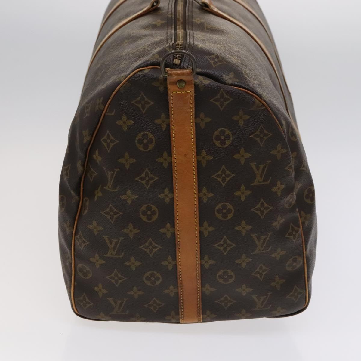 Louis Vuitton Keepall Bandoulière 60 Brown Canvas Travel Bag (Pre-Owned)