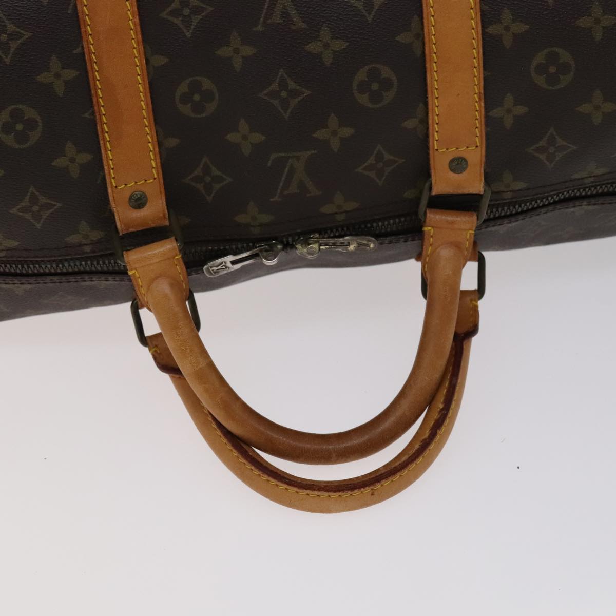 Louis Vuitton Keepall 60 Brown Canvas Travel Bag (Pre-Owned)