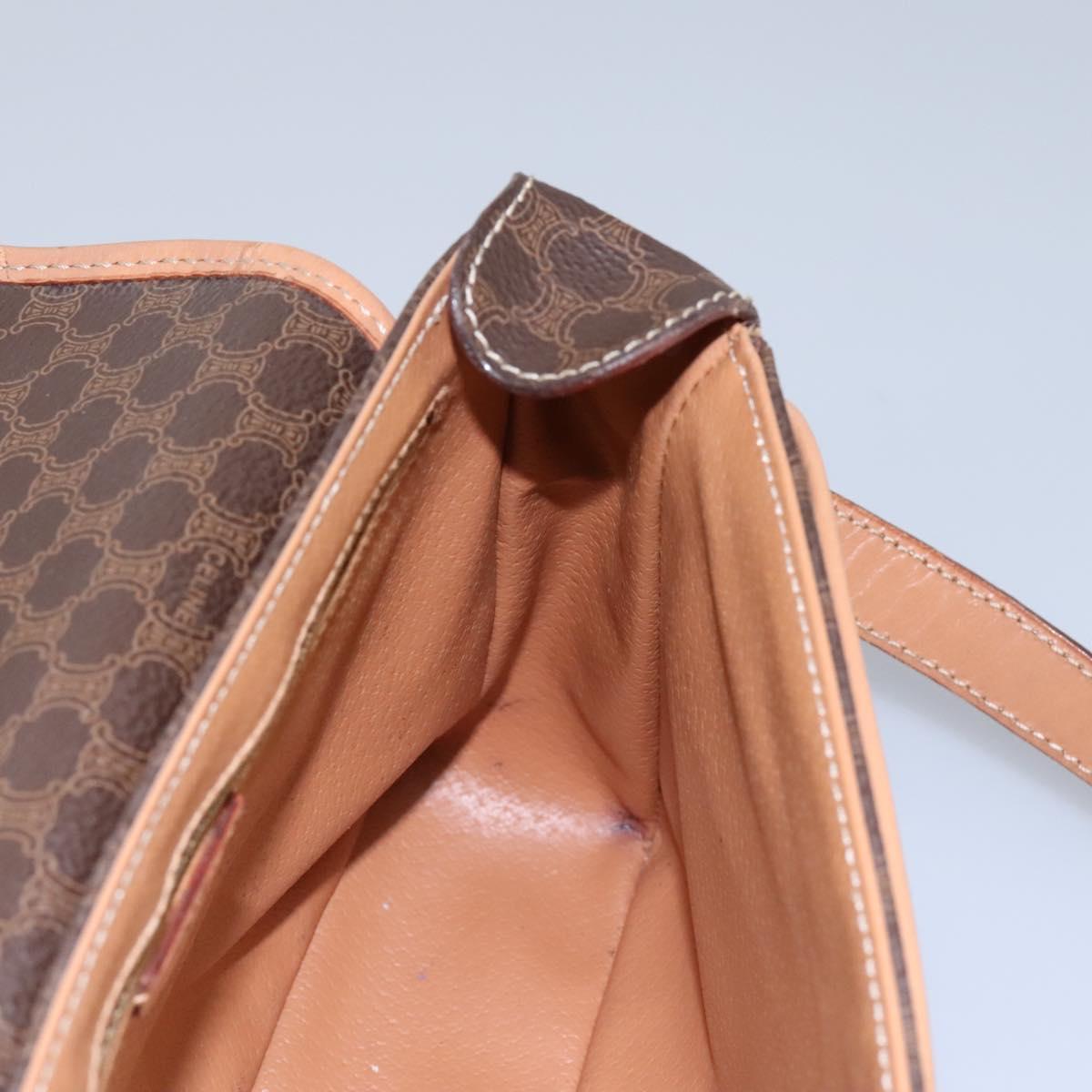 Céline Macadam Brown Canvas Shoulder Bag (Pre-Owned)