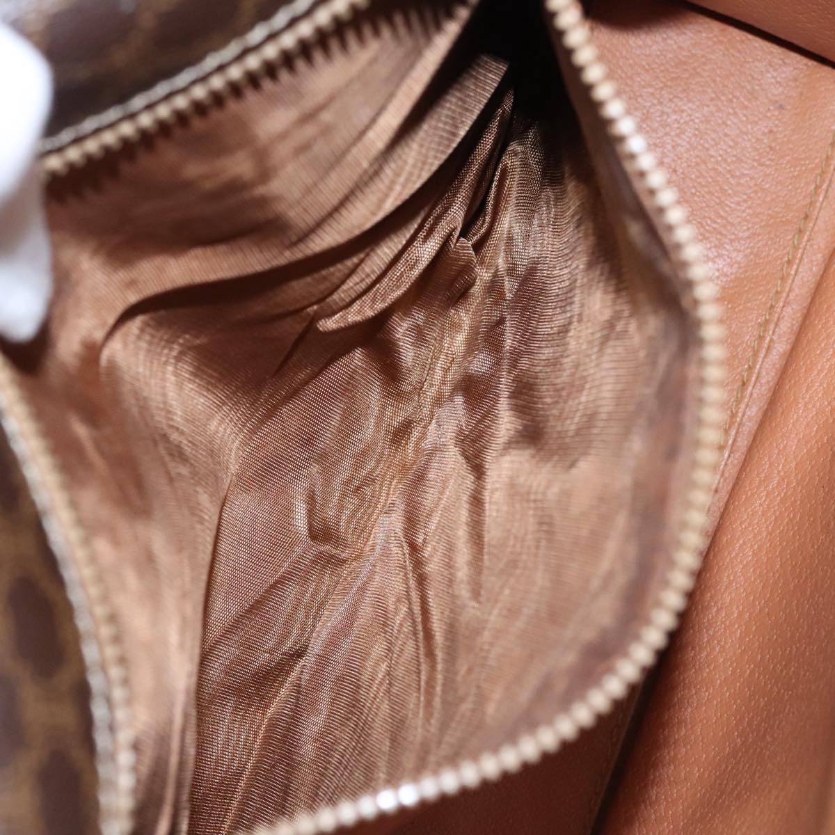 Céline Macadam Brown Canvas Shoulder Bag (Pre-Owned)