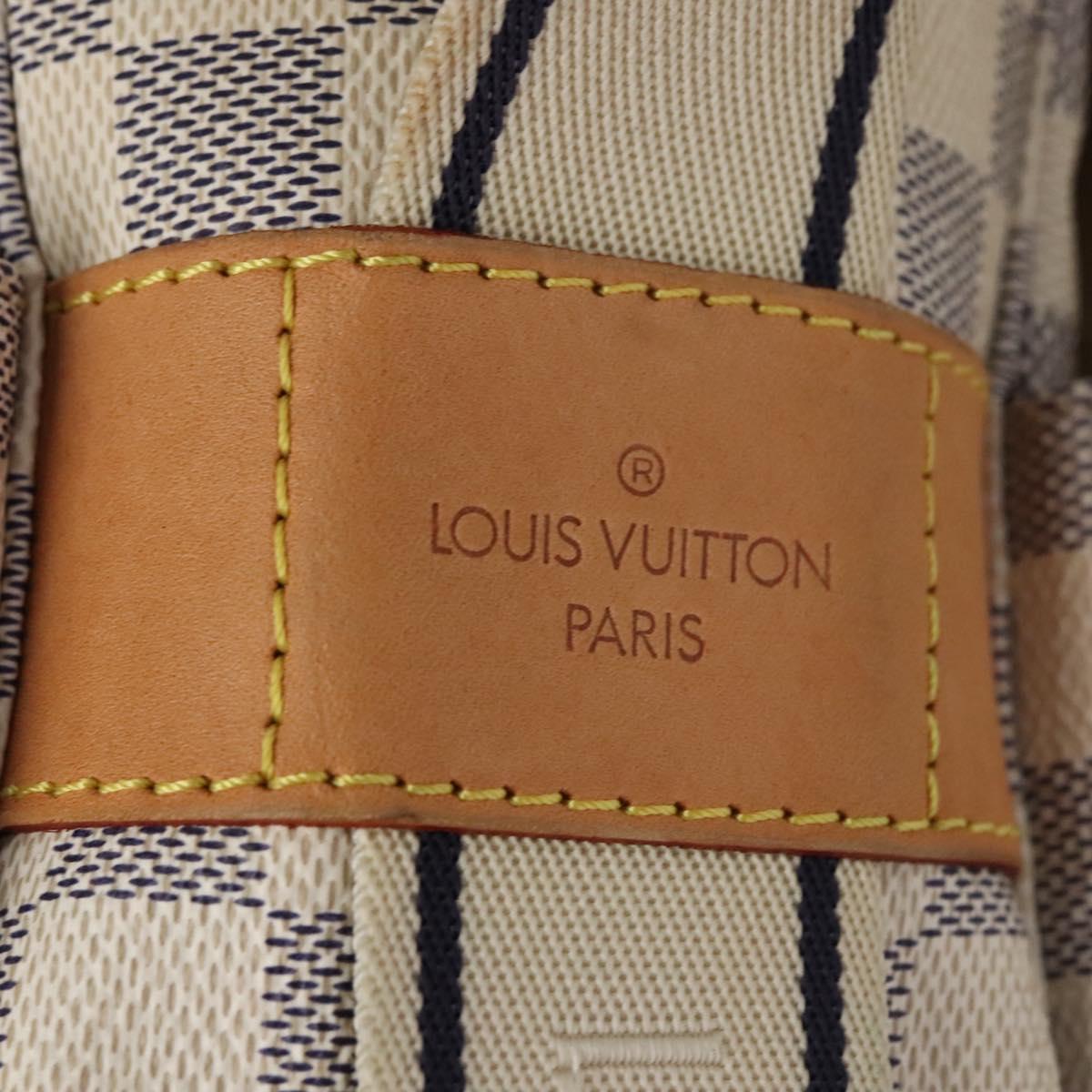 Louis Vuitton Naviglio White Canvas Shoulder Bag (Pre-Owned)