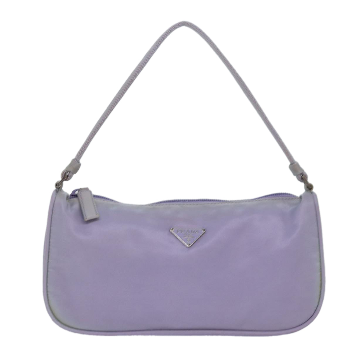 Prada Tessuto Purple Leather Clutch Bag (Pre-Owned)