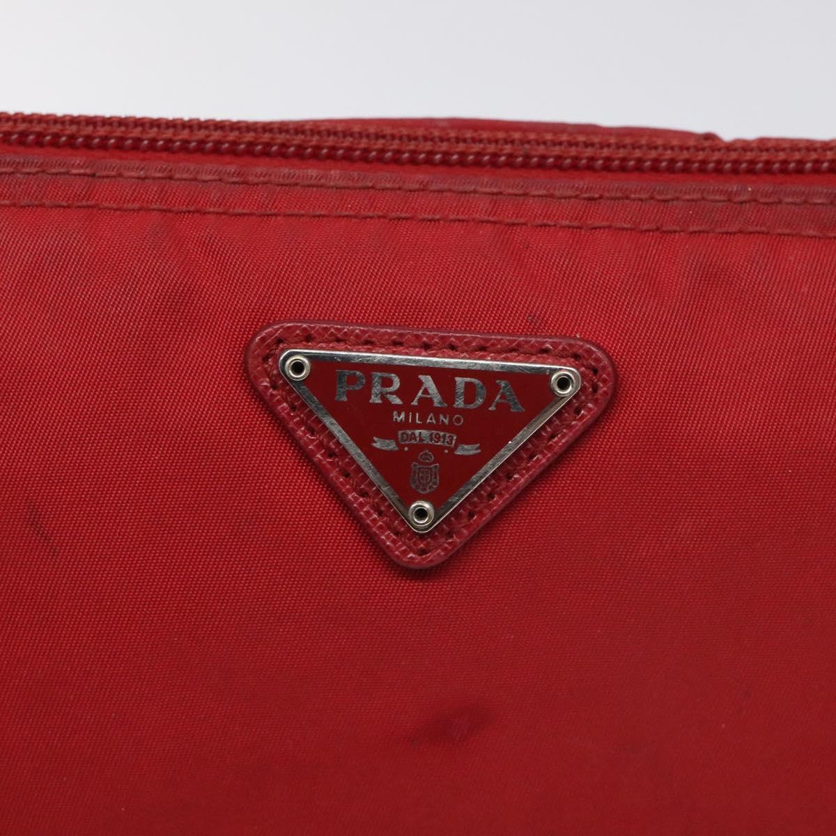 Prada Red Synthetic Clutch Bag (Pre-Owned)