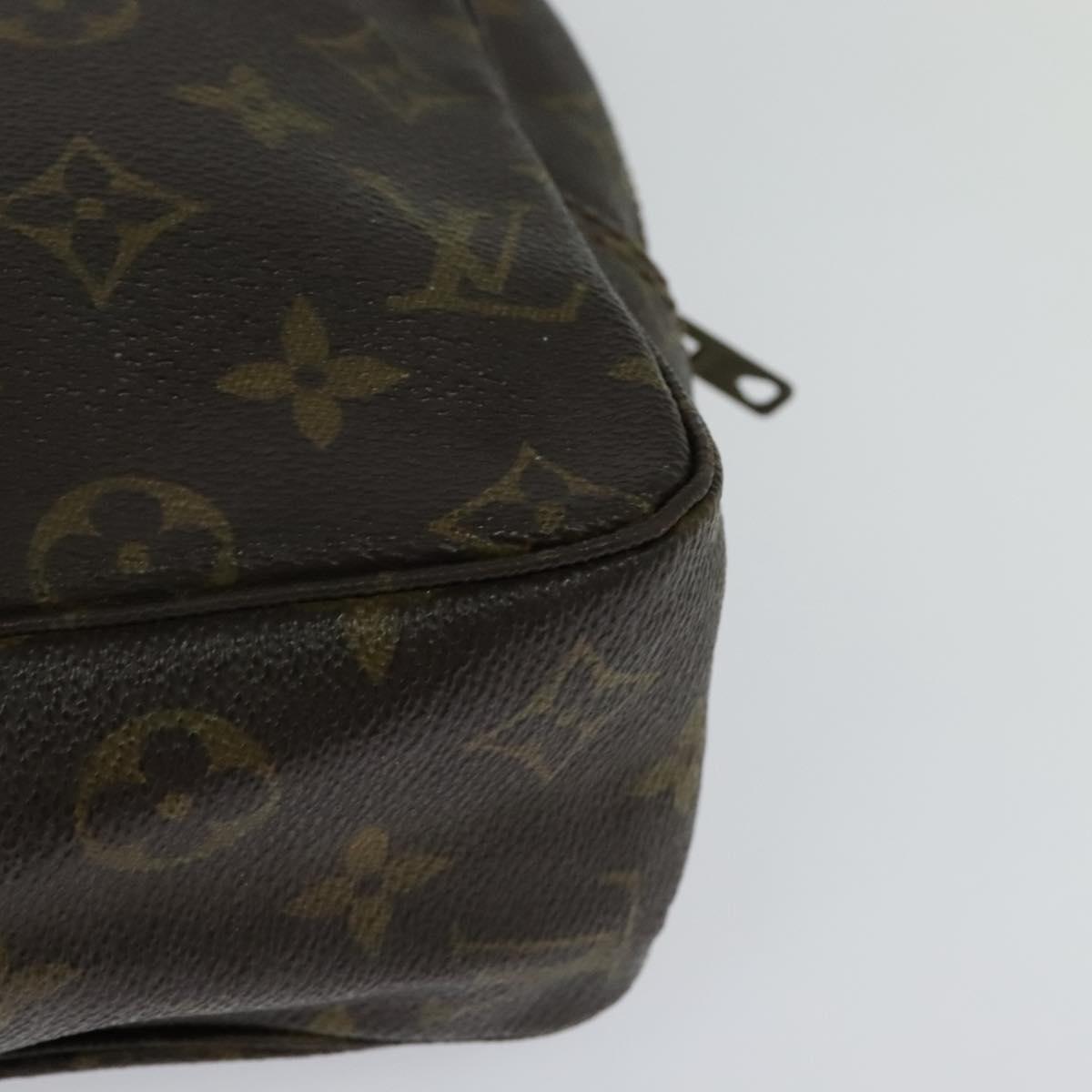 Louis Vuitton Trousse Toilette 28 Brown Canvas Clutch Bag (Pre-Owned)