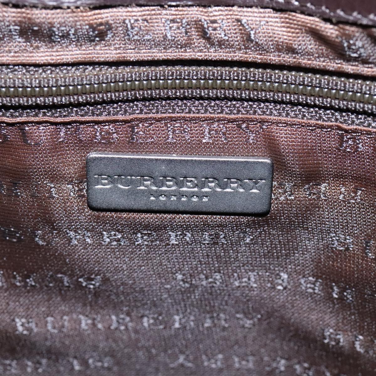 Burberry Nova Check Beige Canvas Shoulder Bag (Pre-Owned)