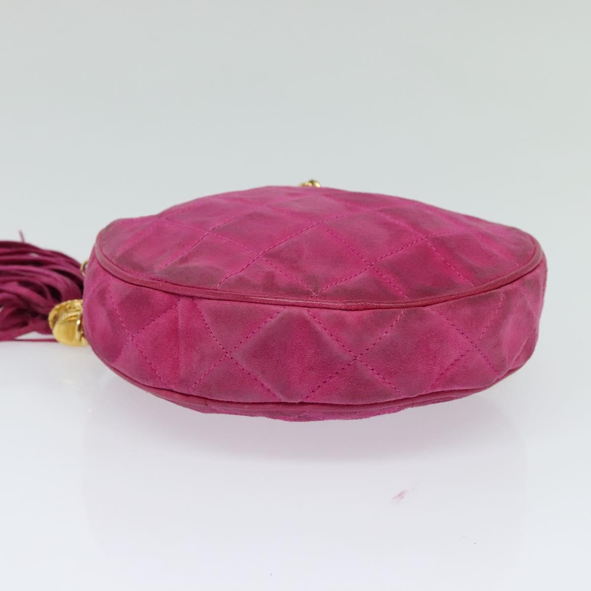 Chanel Pink Suede Clutch Bag (Pre-Owned)
