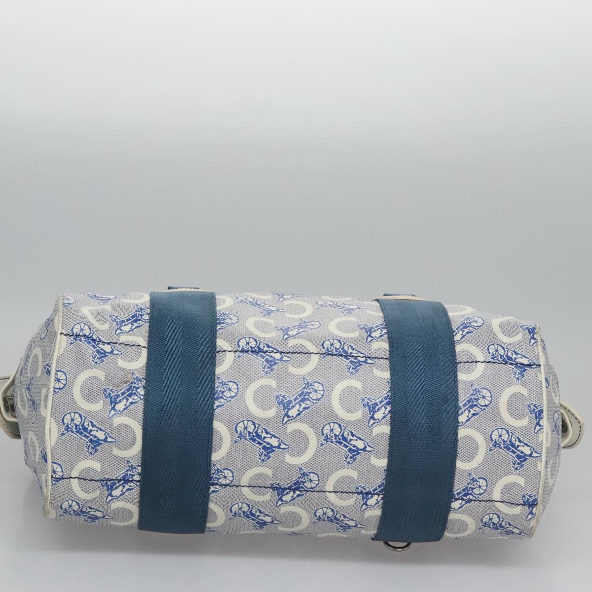 Céline Macadam Blue Canvas Handbag (Pre-Owned)