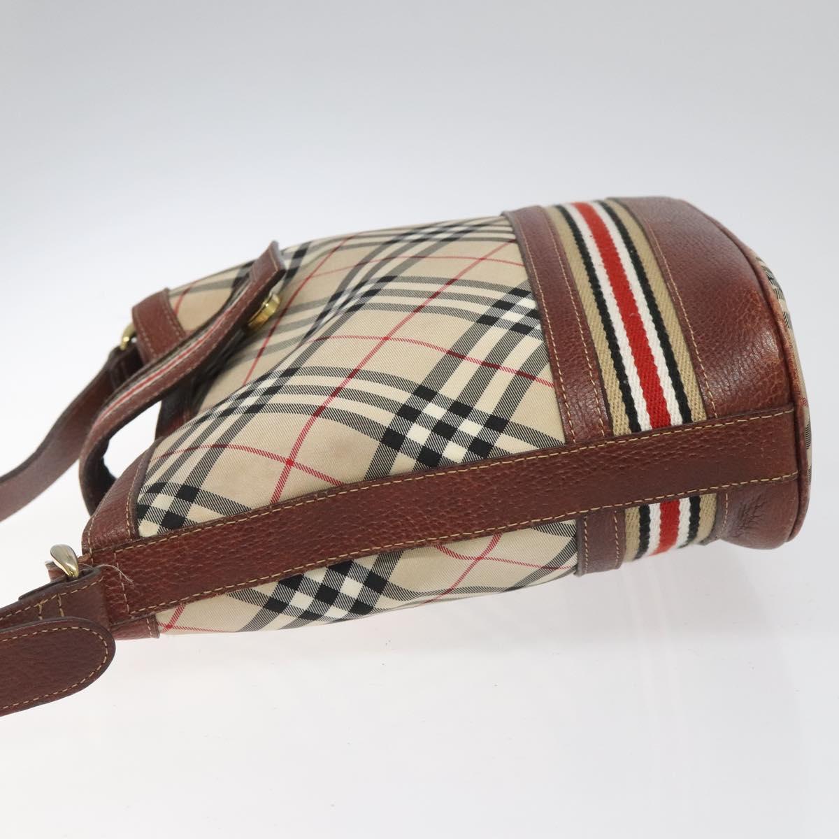 Burberry Nova Check Beige Ceramic Shoulder Bag (Pre-Owned)