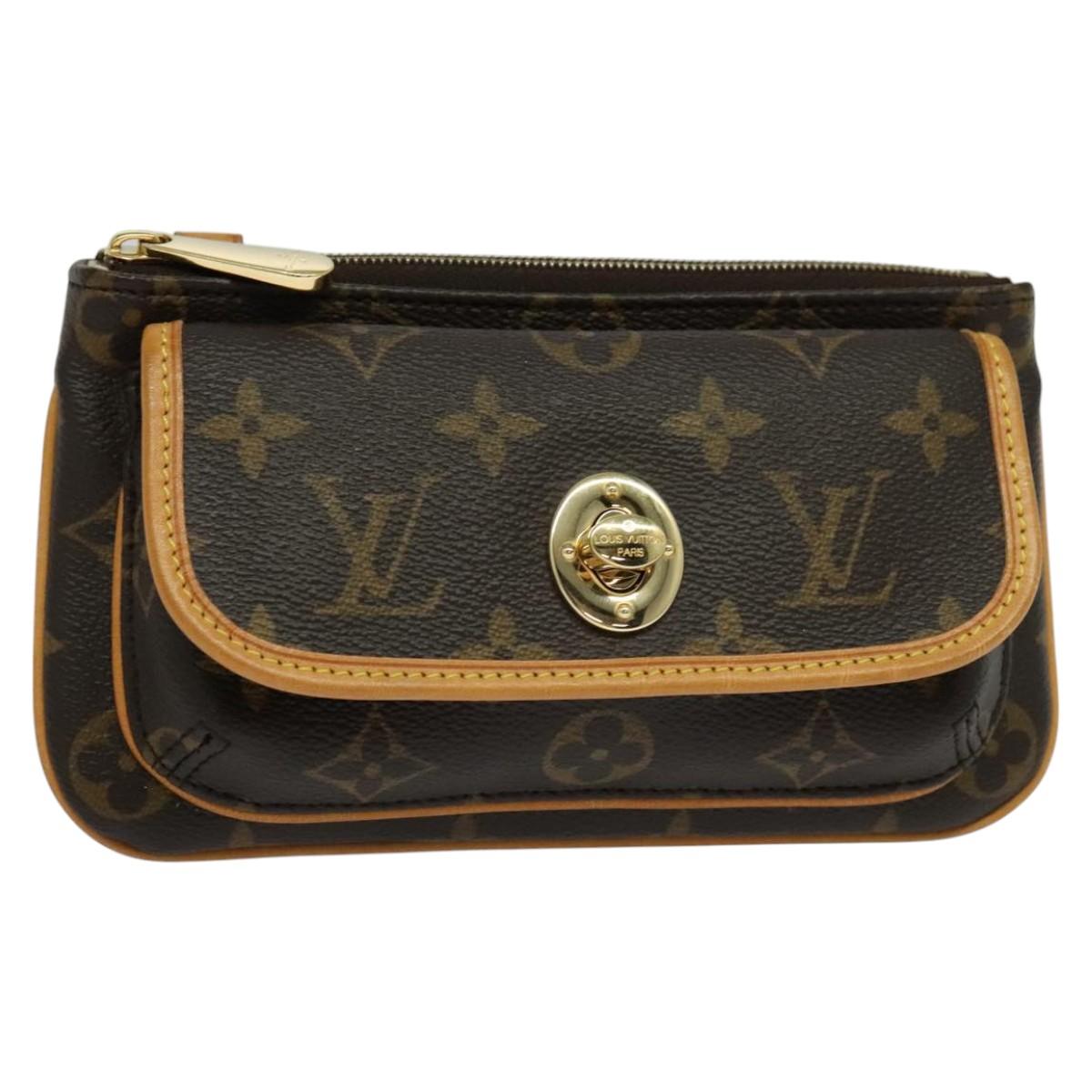Louis Vuitton Tikal Brown Canvas Clutch Bag (Pre-Owned)