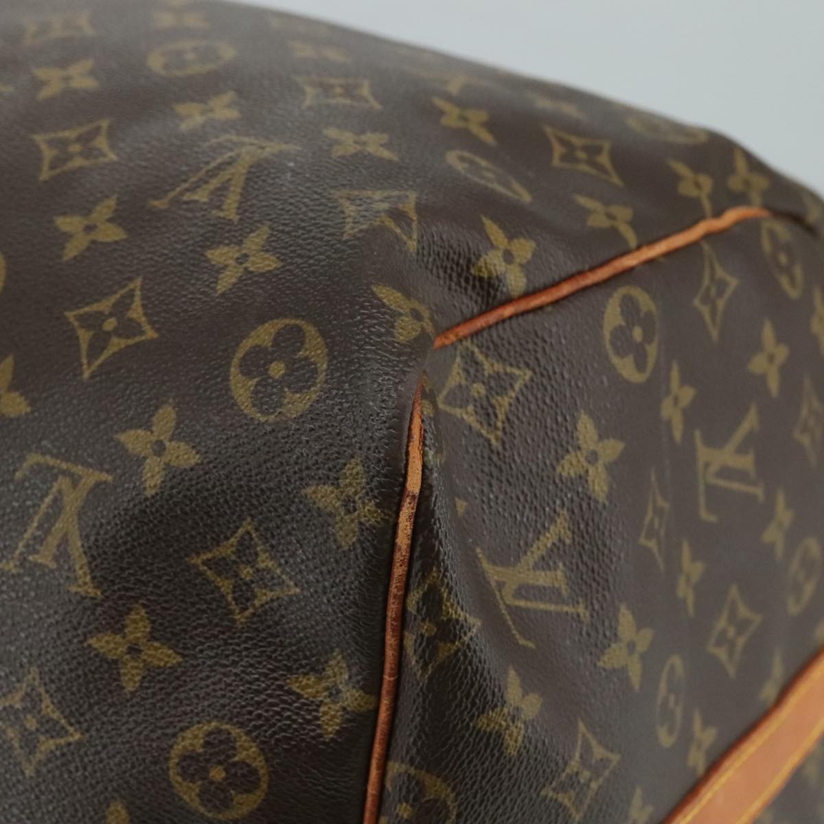 Louis Vuitton Keepall 60 Brown Canvas Travel Bag (Pre-Owned)