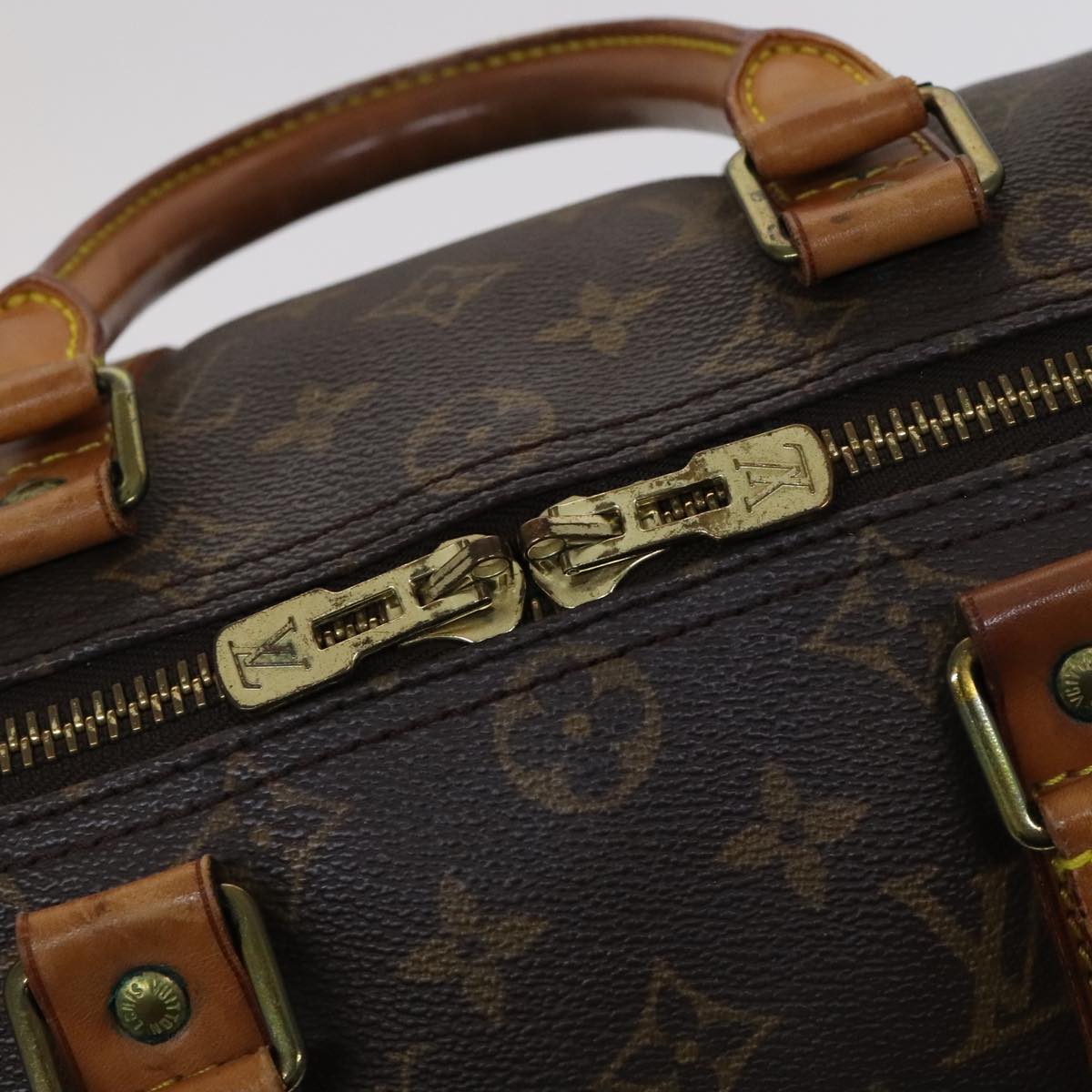 Louis Vuitton Keepall 45 Brown Canvas Travel Bag (Pre-Owned)