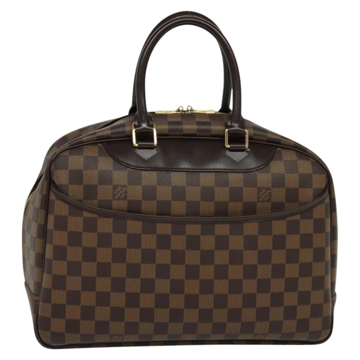 Louis Vuitton Deauville Brown Canvas Handbag (Pre-Owned)