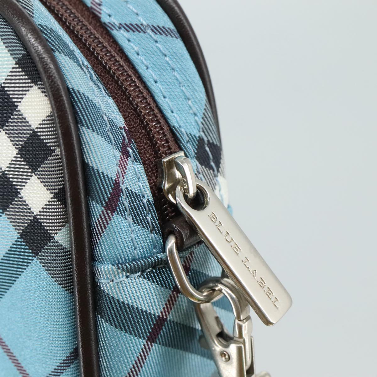 Burberry Blue Label Blue Canvas Clutch Bag (Pre-Owned)