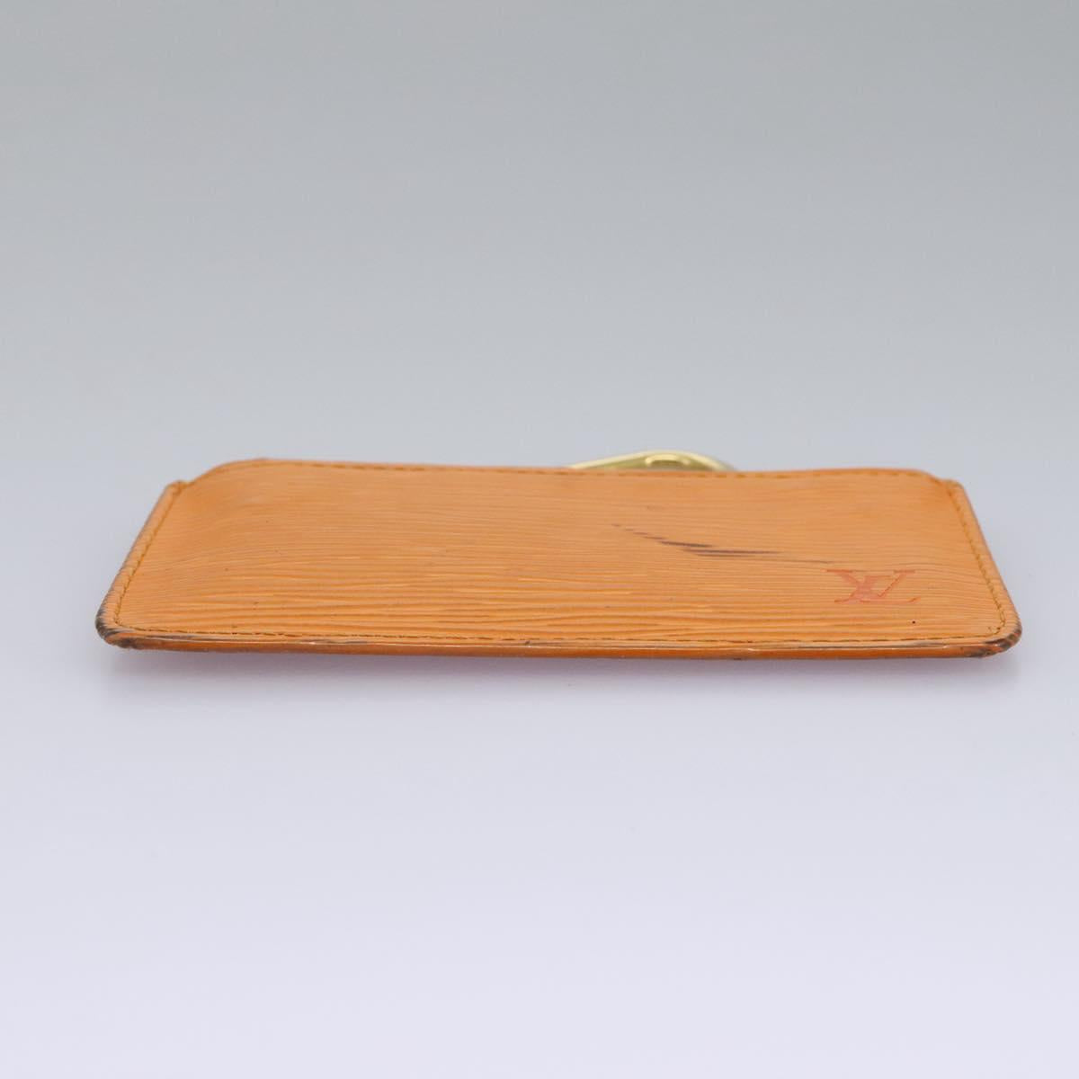 Louis Vuitton Pochette Clés Orange Leather Wallet (Pre-Owned)